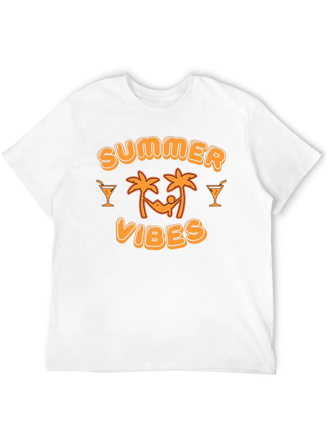 Summer Vibes Black T-Shirt