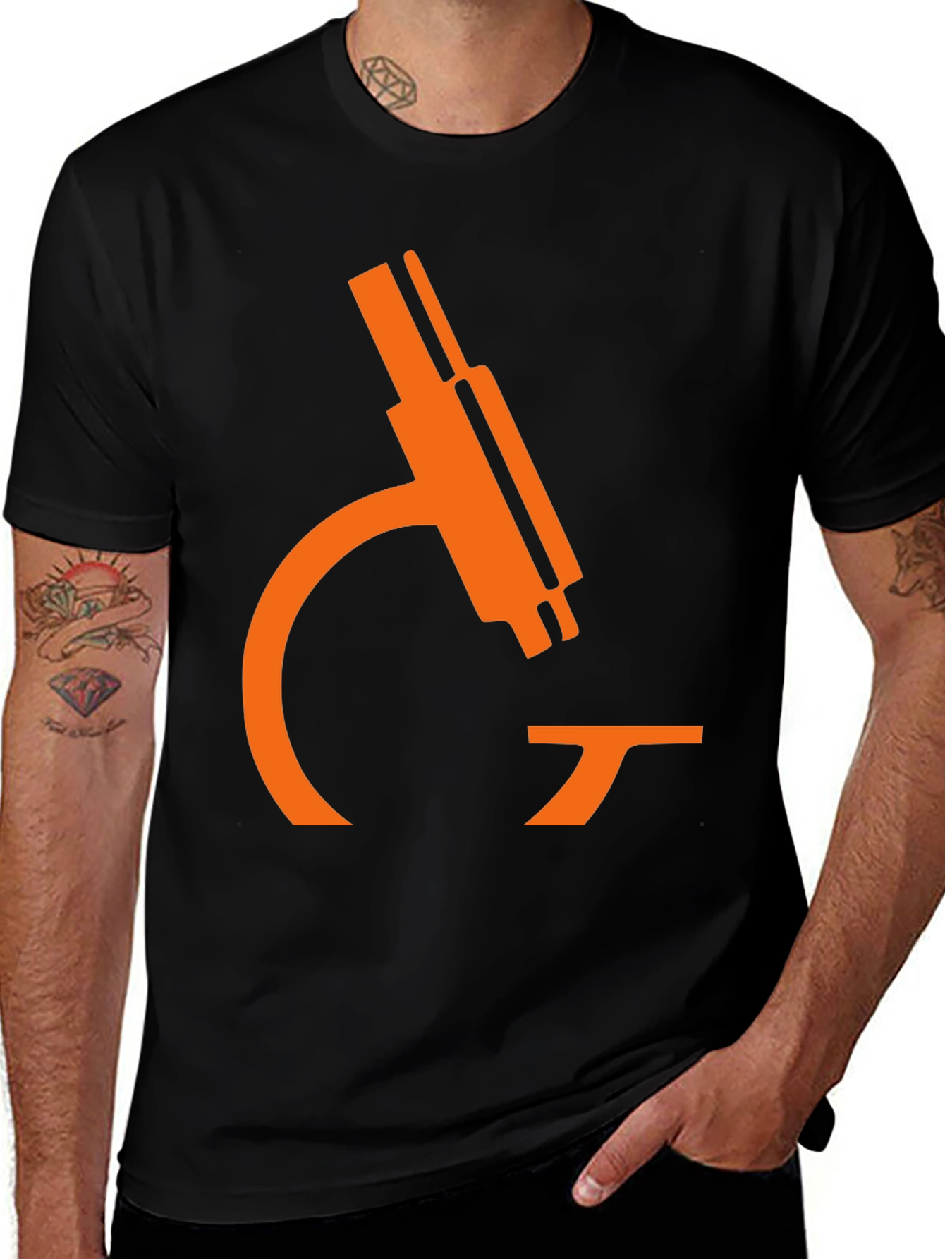 Science T-Shirt - Microscope Graphic Tee