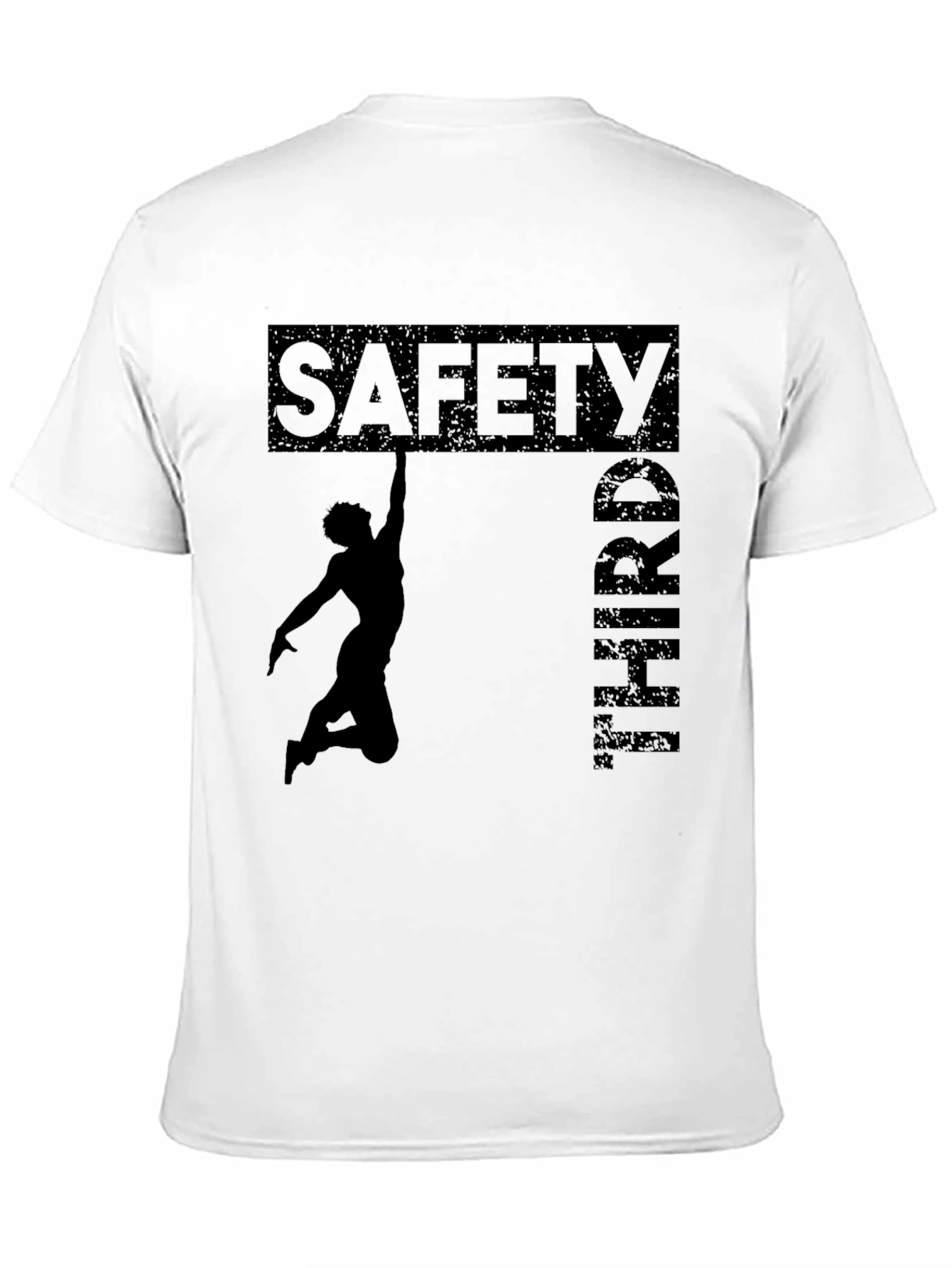Safety Third Graphic T-Shirt - Black Crew Neck Tee