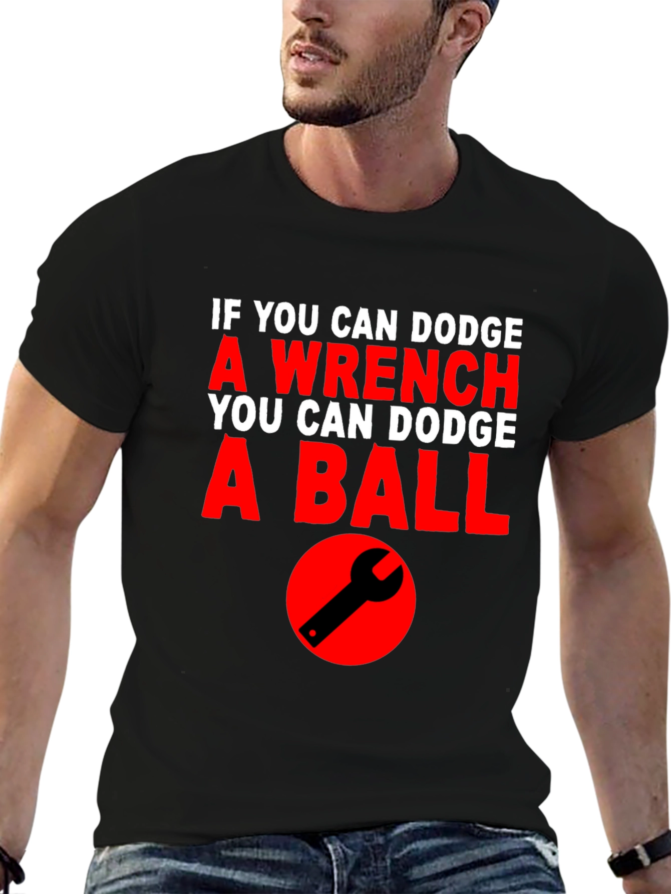 Dodge Wrench Dodgeball Funny T-Shirt