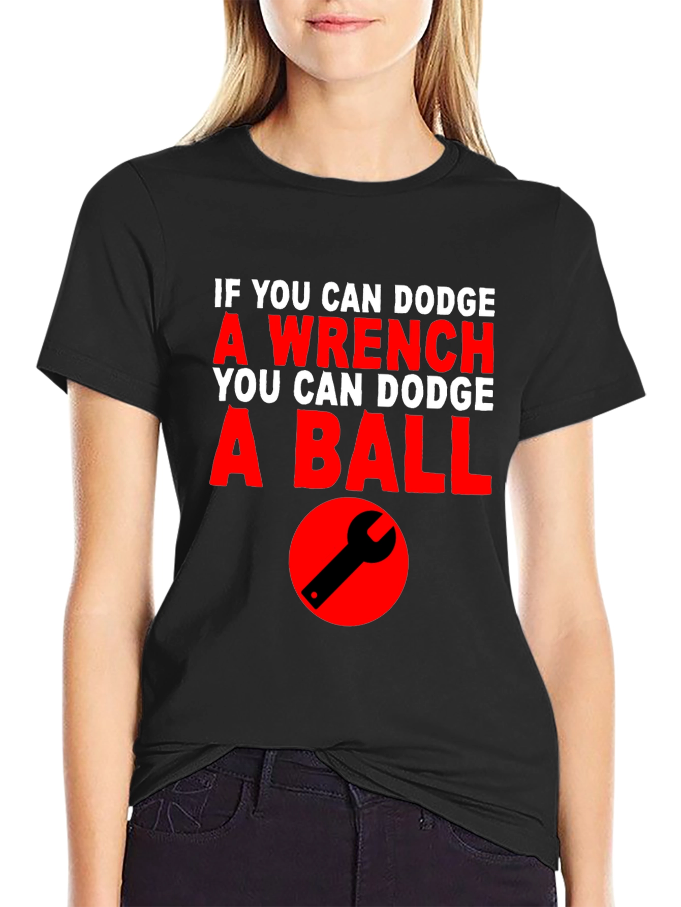 Dodge Wrench Dodgeball Funny T-Shirt