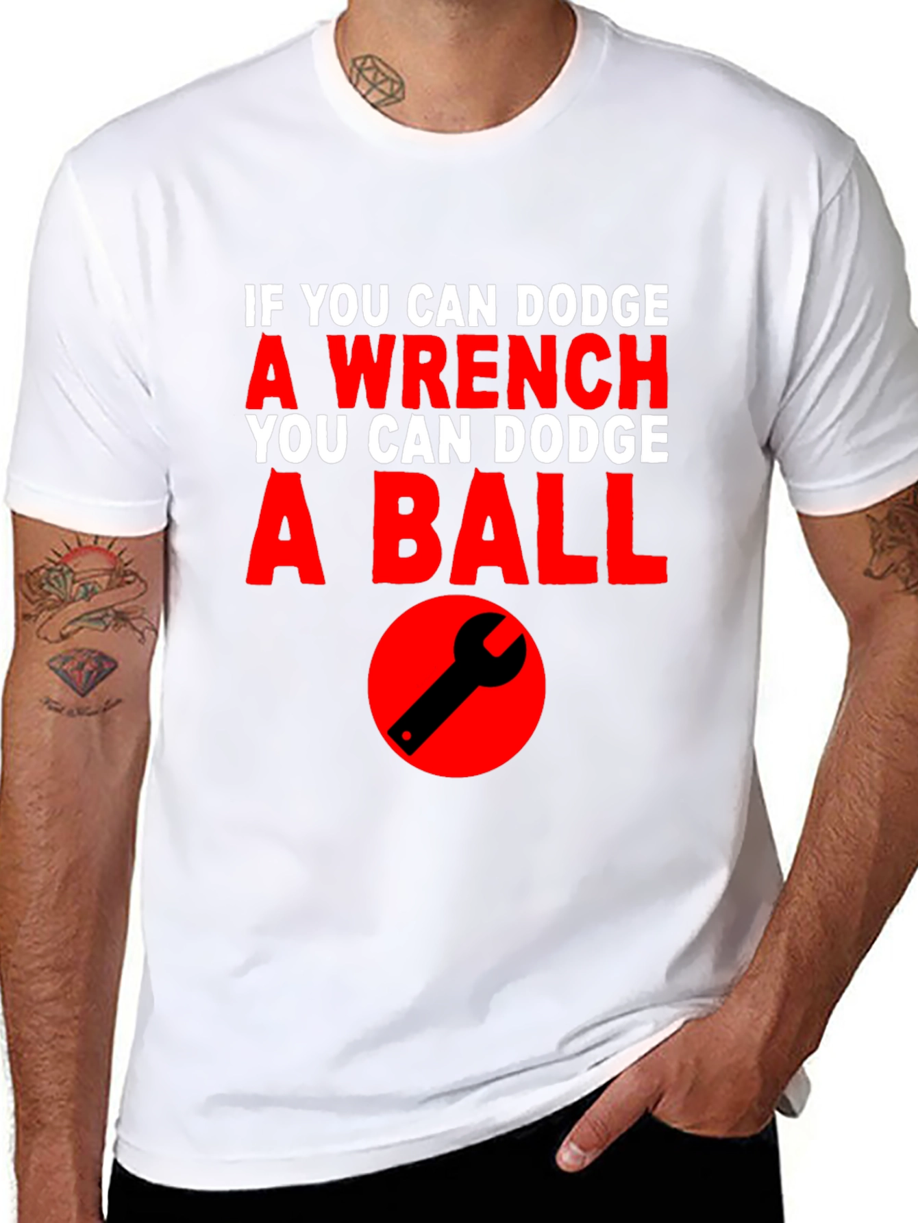 Dodge Wrench Dodgeball Funny T-Shirt