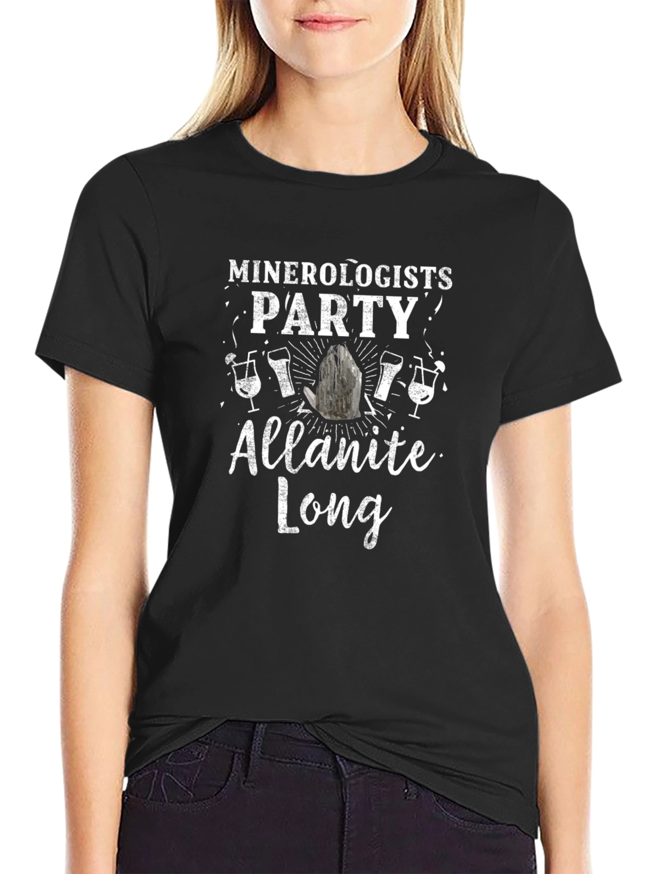 Mineralogists Party Allanite Long T-Shirt