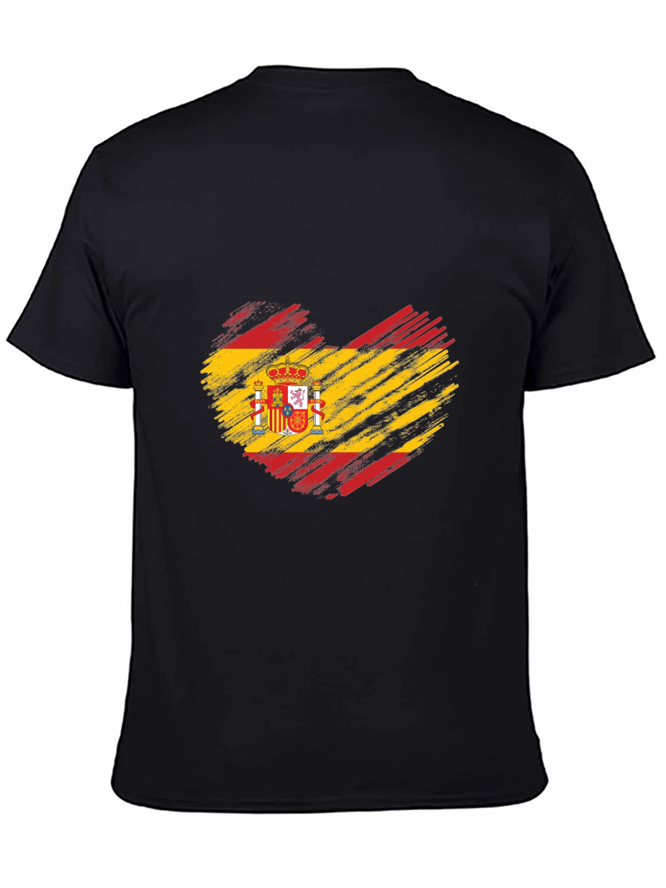 Spanish Flag Heart T-Shirt - Show Your Pride!