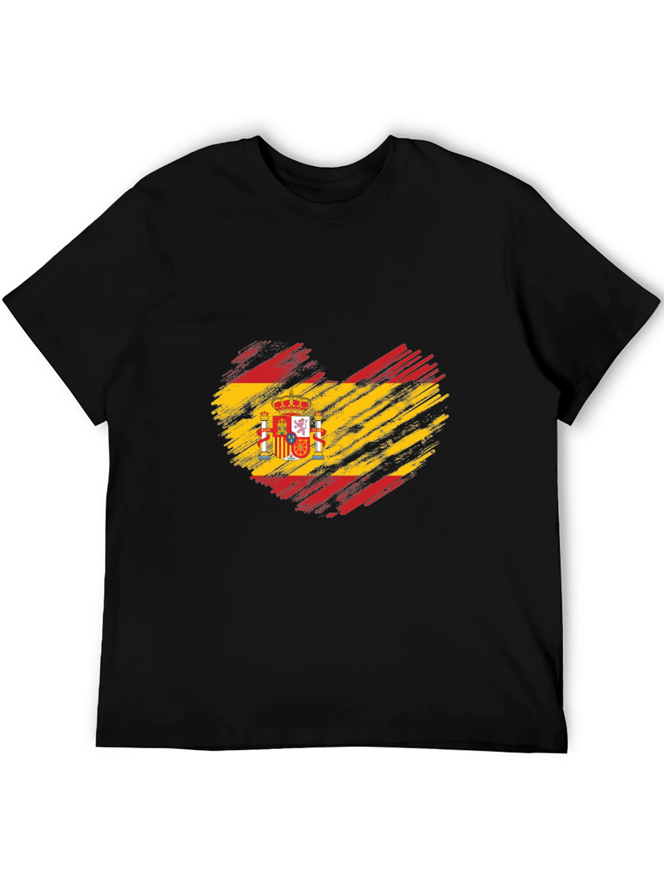 Spanish Flag Heart T-Shirt - Show Your Pride!