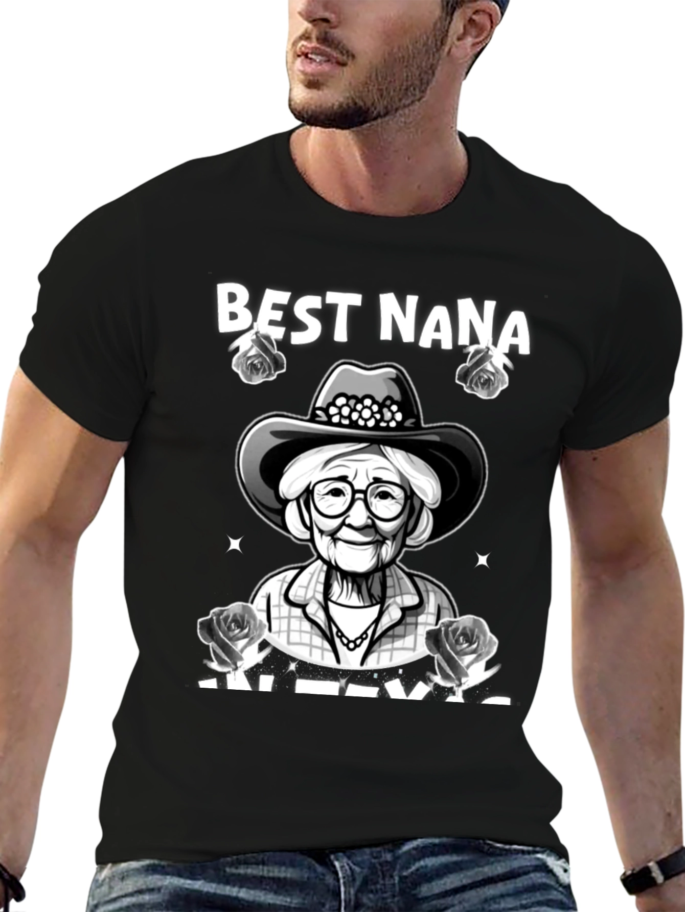 Best Nana in Texas Graphic T-Shirt