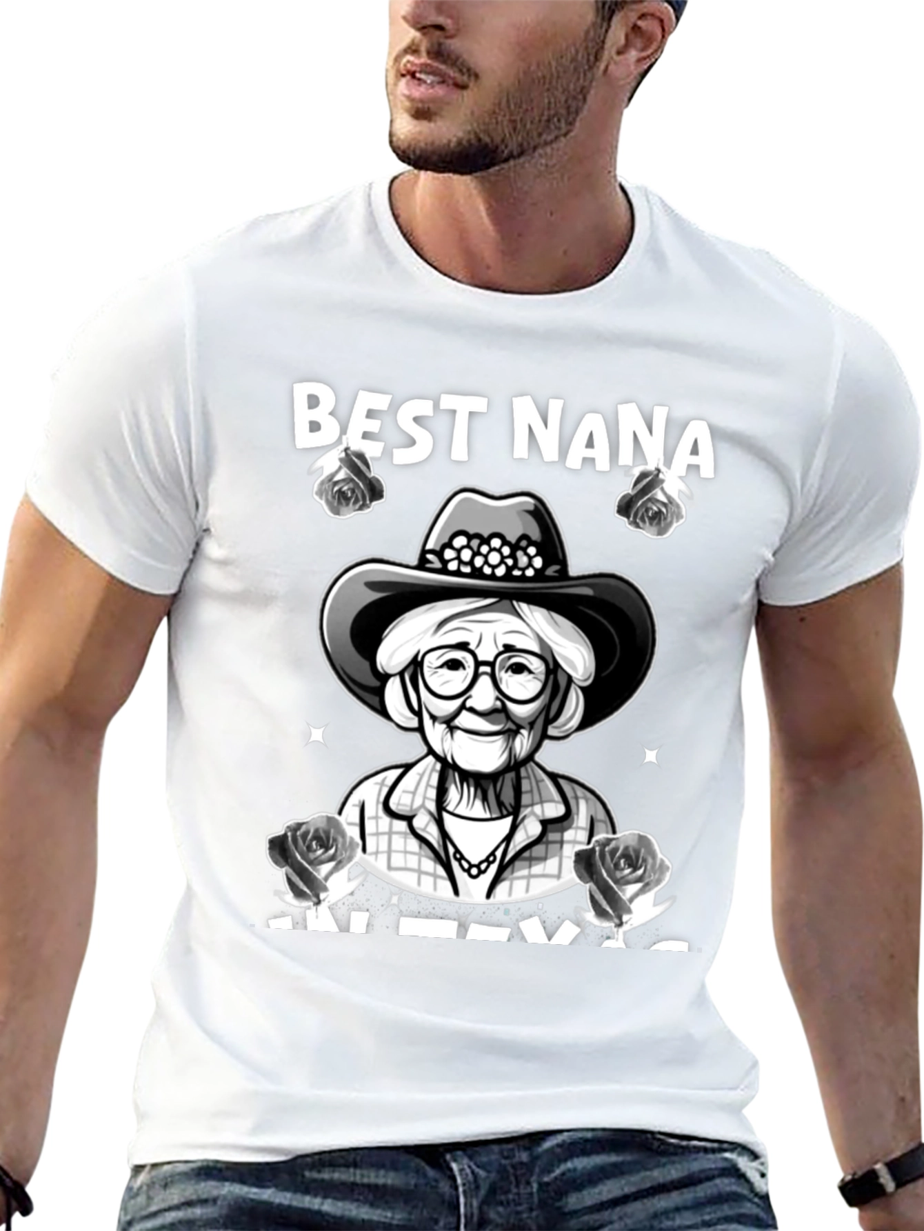 Best Nana in Texas Graphic T-Shirt