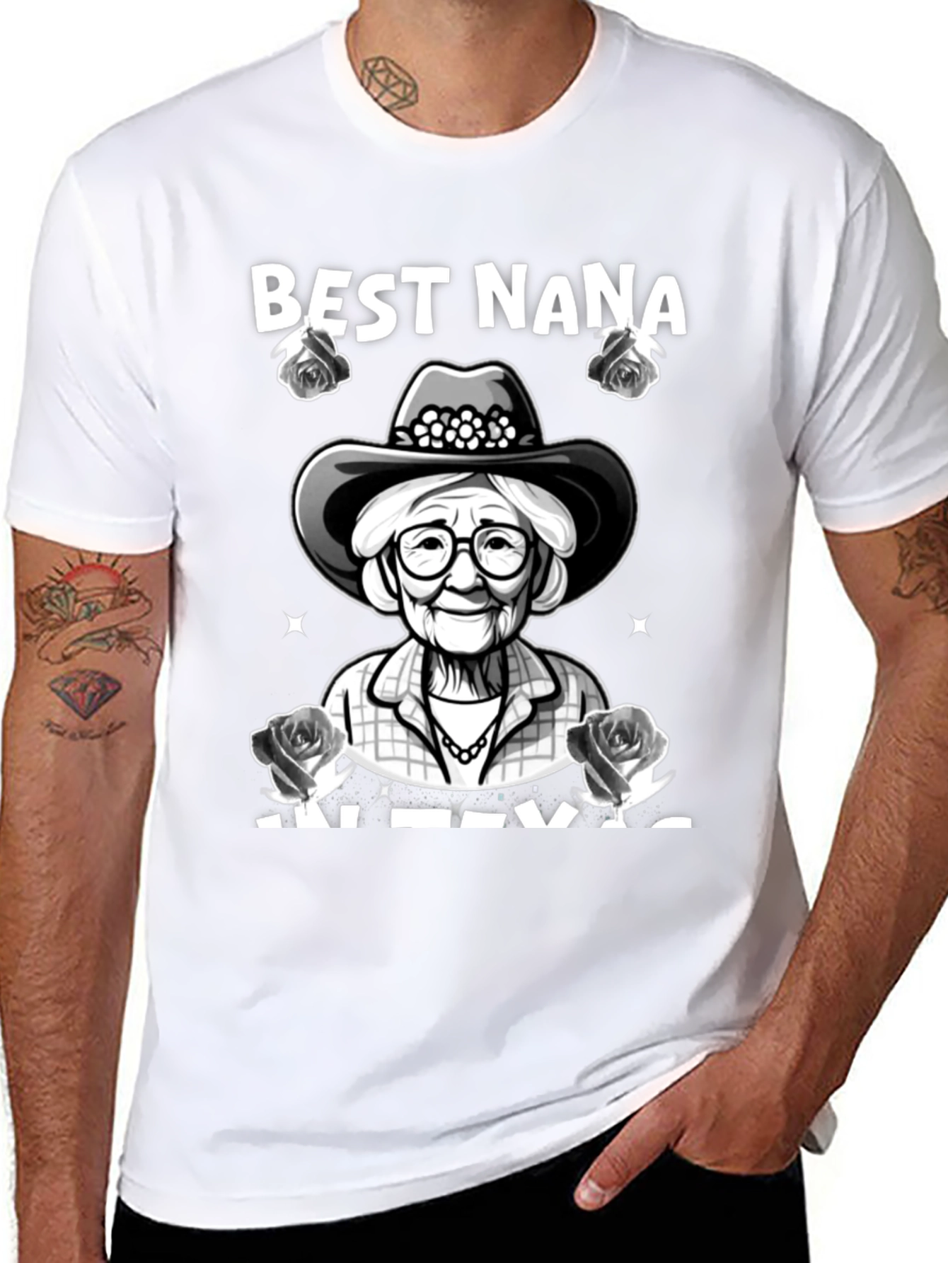 Best Nana in Texas Graphic T-Shirt