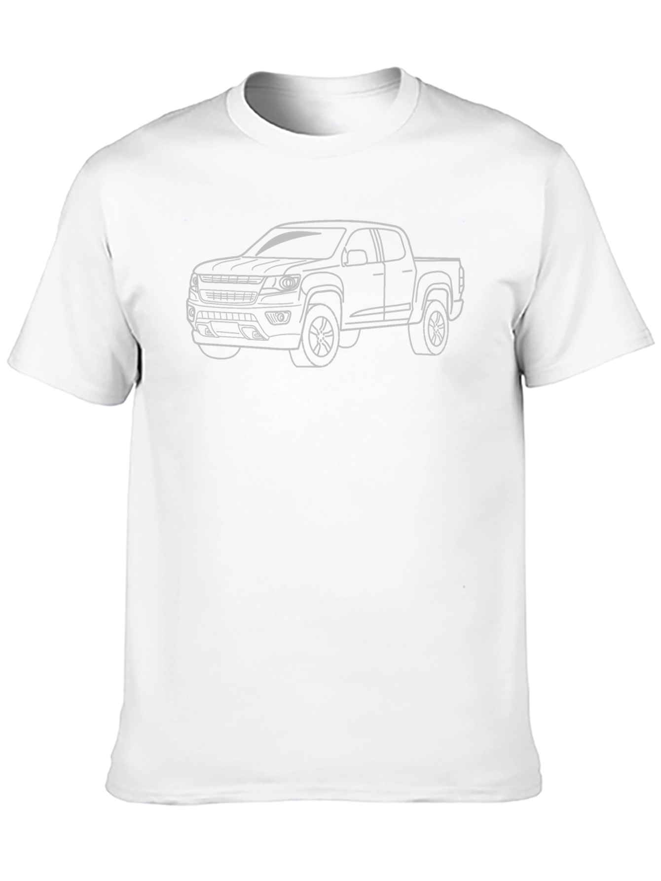 Truck Outline Graphic T-Shirt - Black