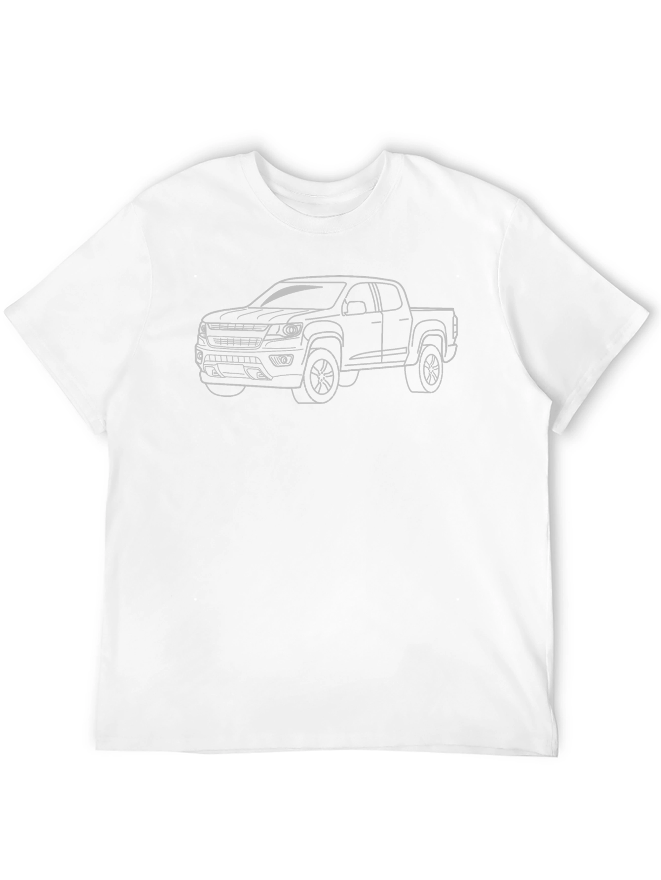Truck Outline Graphic T-Shirt - Black