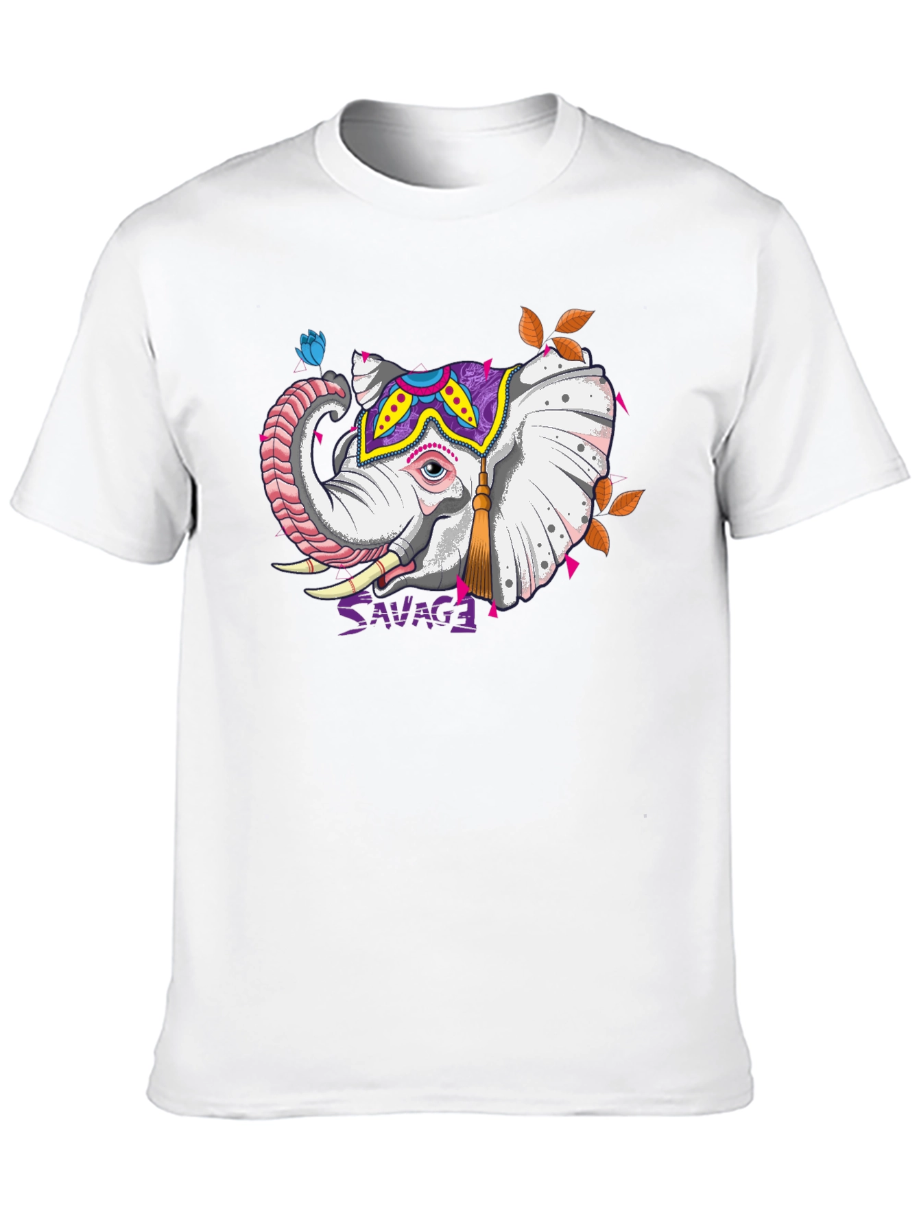 Savage Elephant Graphic Tee - Unique Design