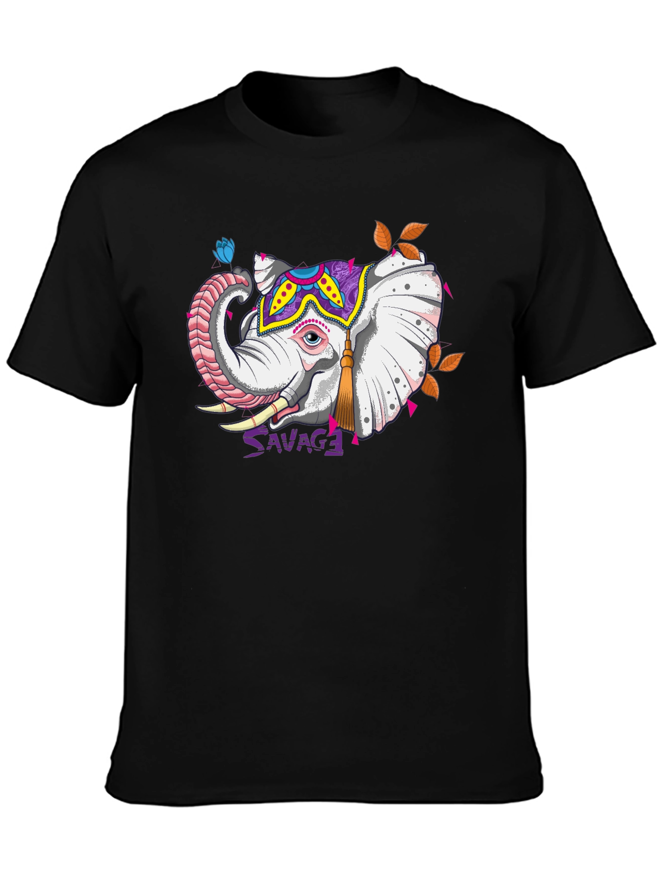 Savage Elephant Graphic Tee - Unique Design