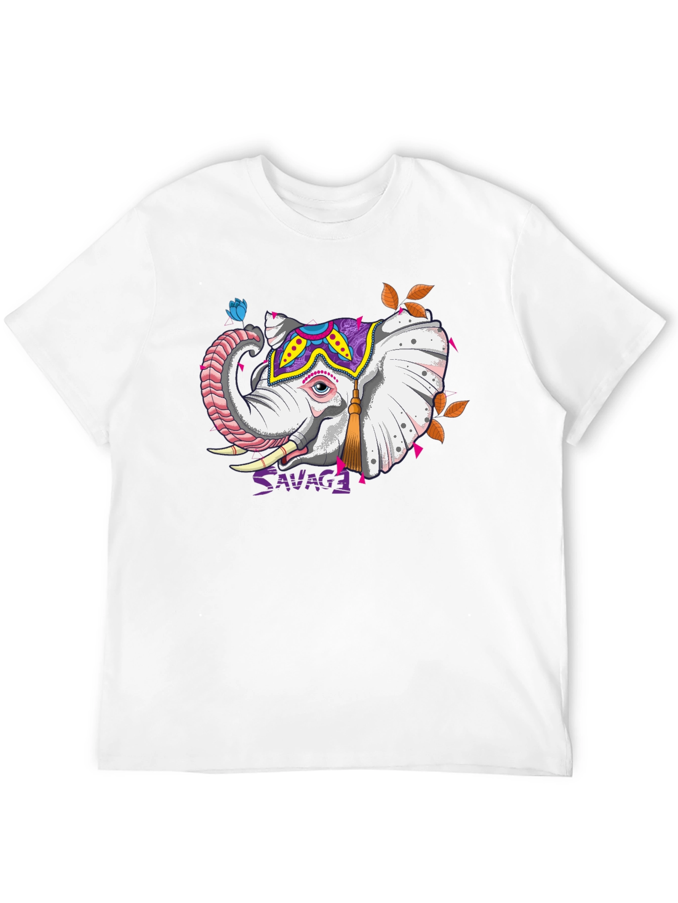 Savage Elephant Graphic Tee - Unique Design
