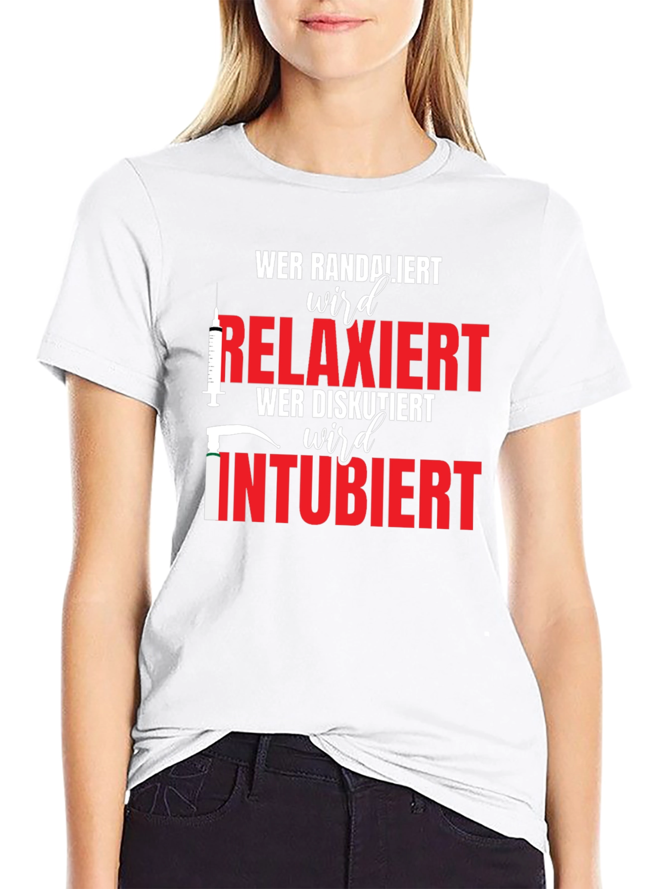 Wer Randaliert Shirt: Relaxiert Intubiert T-Shirt