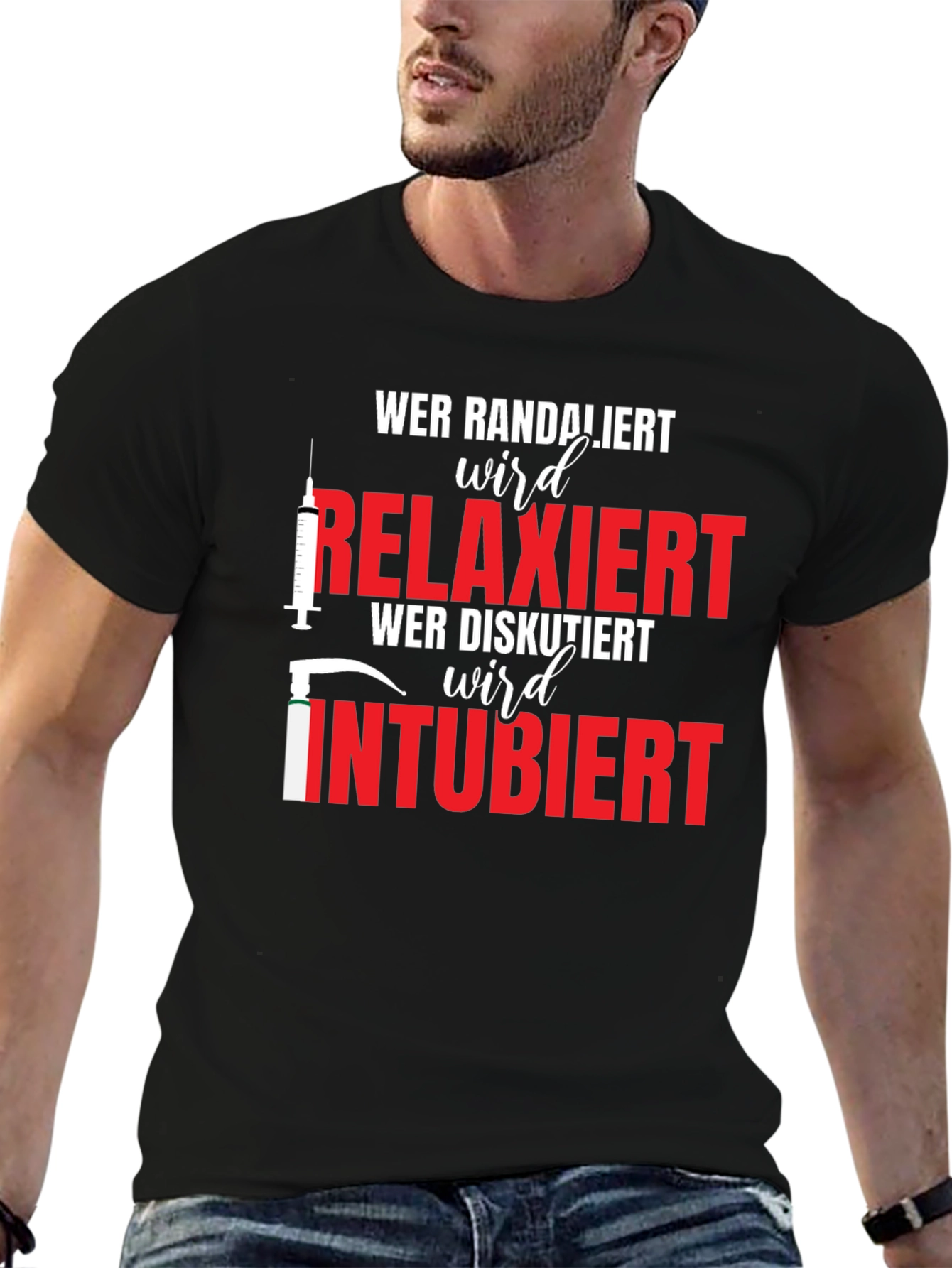 Wer Randaliert Shirt: Relaxiert Intubiert T-Shirt