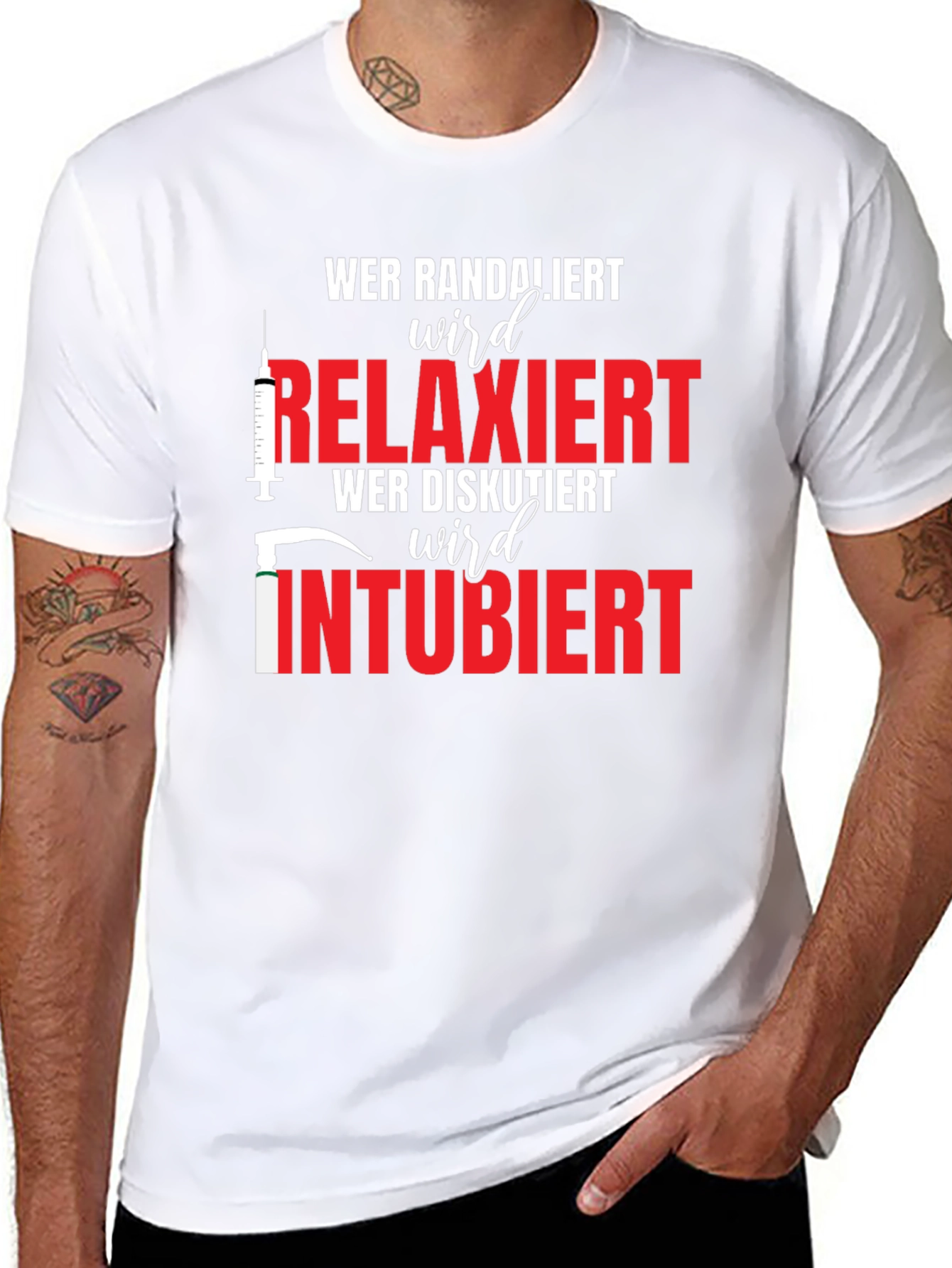 Wer Randaliert Shirt: Relaxiert Intubiert T-Shirt