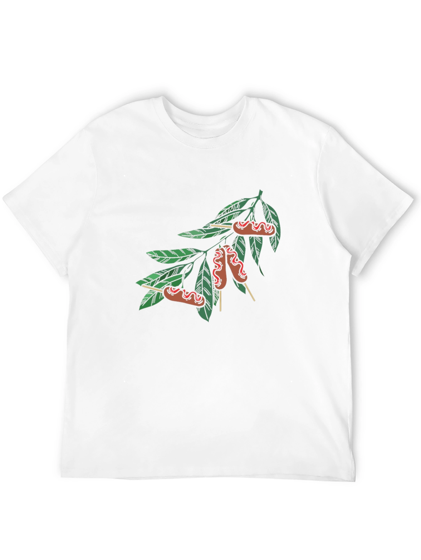 Novelty Sausage Tree Black T-Shirt