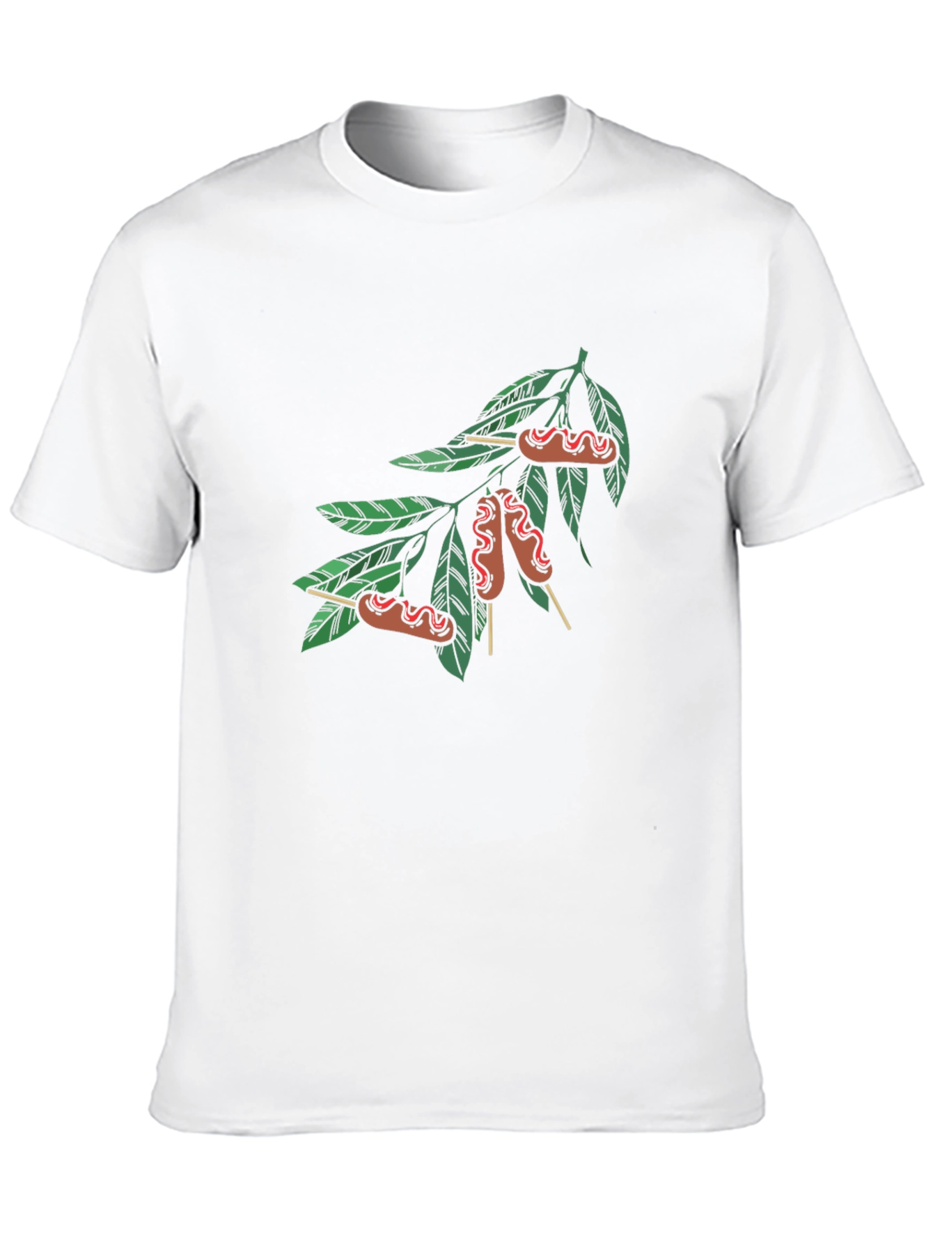 Novelty Sausage Tree Black T-Shirt