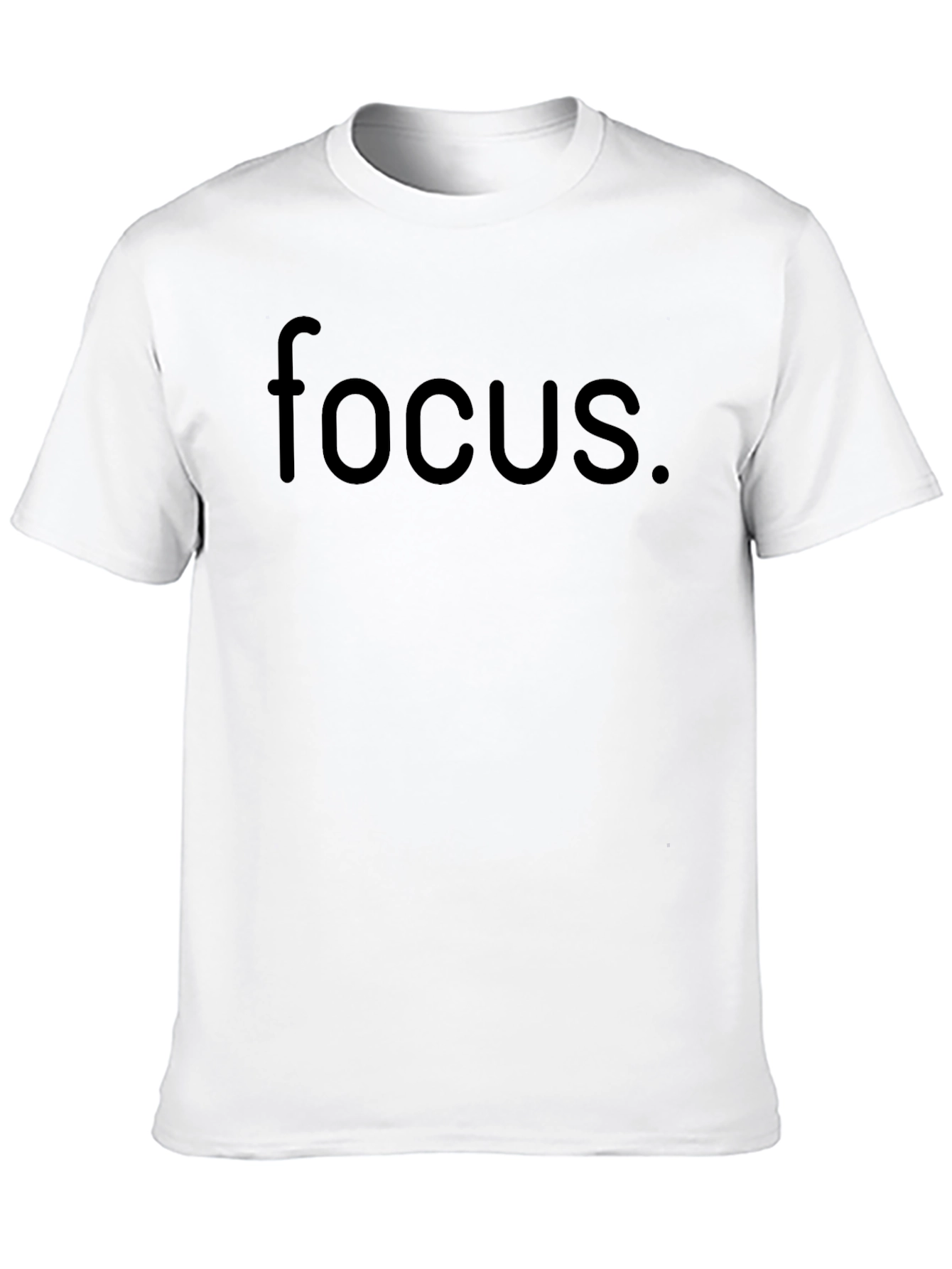 Focus. Black Graphic T-Shirt