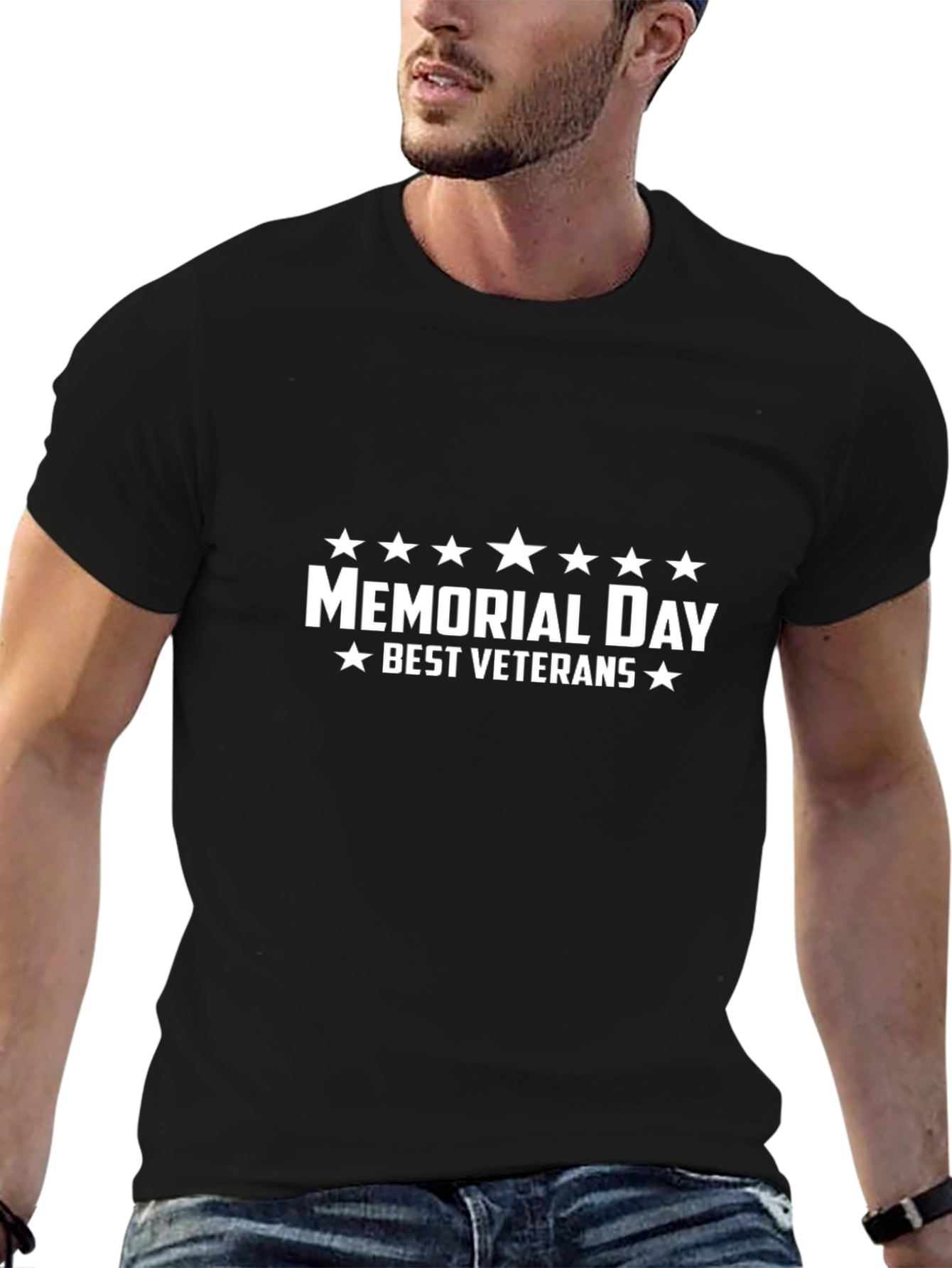 Memorial Day Best Veterans Black T-Shirt