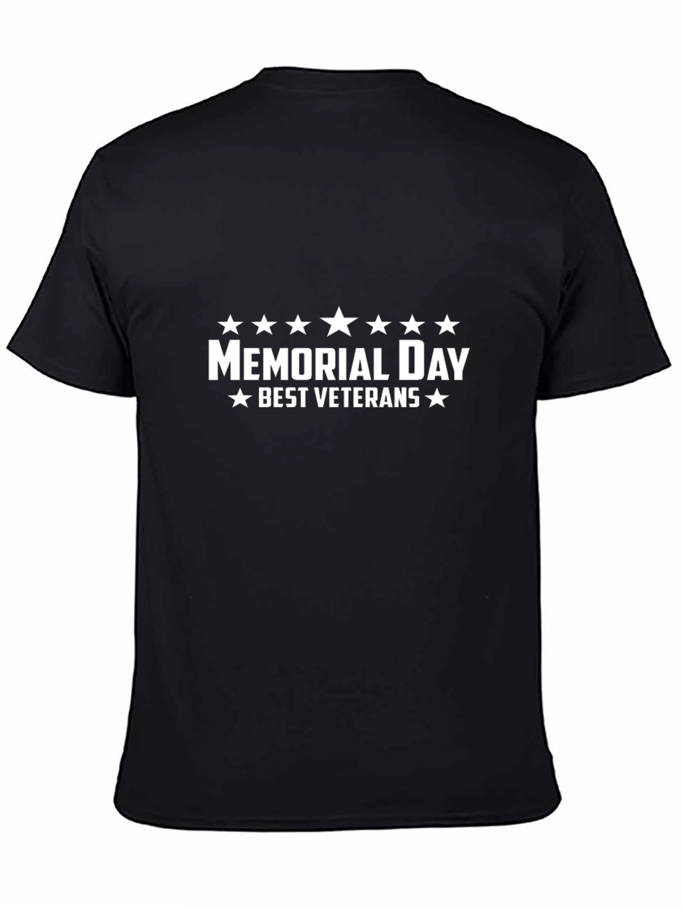 Memorial Day Best Veterans Black T-Shirt