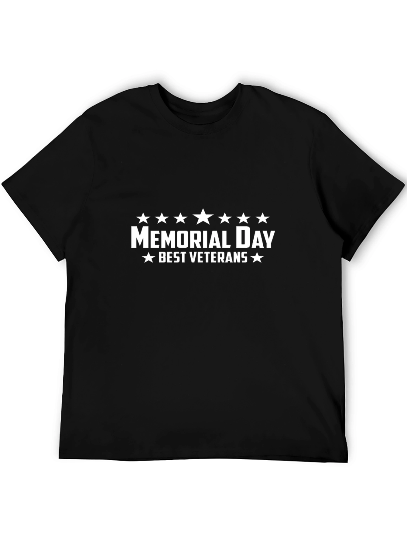 Memorial Day Best Veterans Black T-Shirt