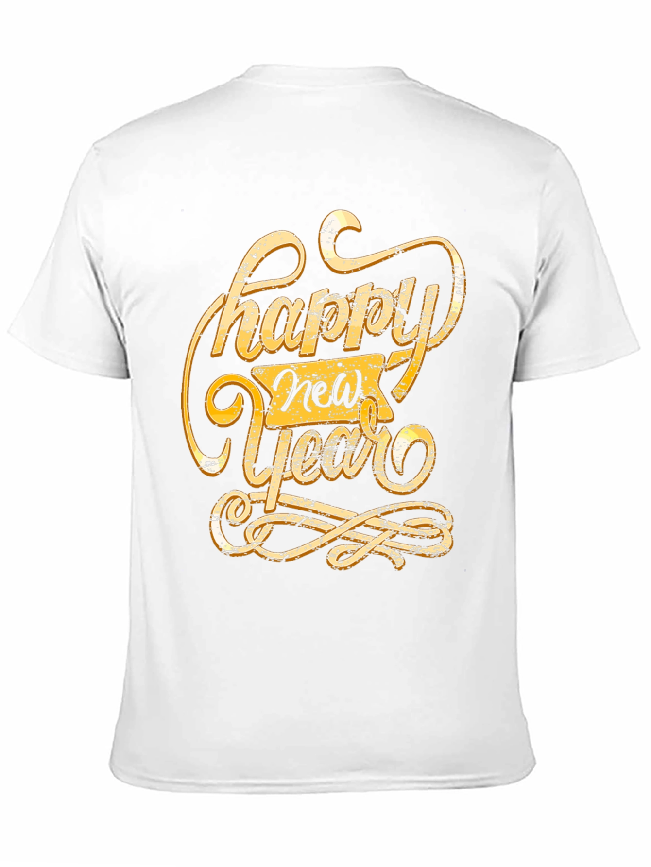 Happy New Year Graphic Tee - Black