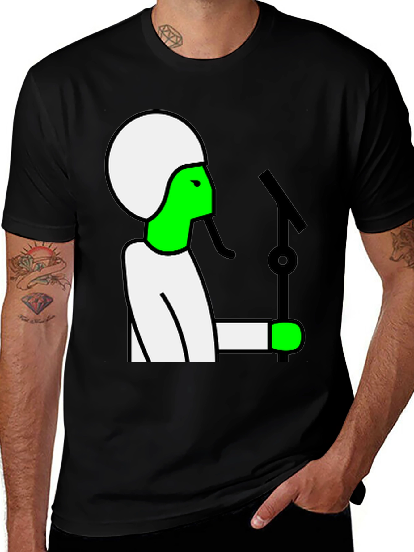 Retro Cartoon Musician T-Shirt