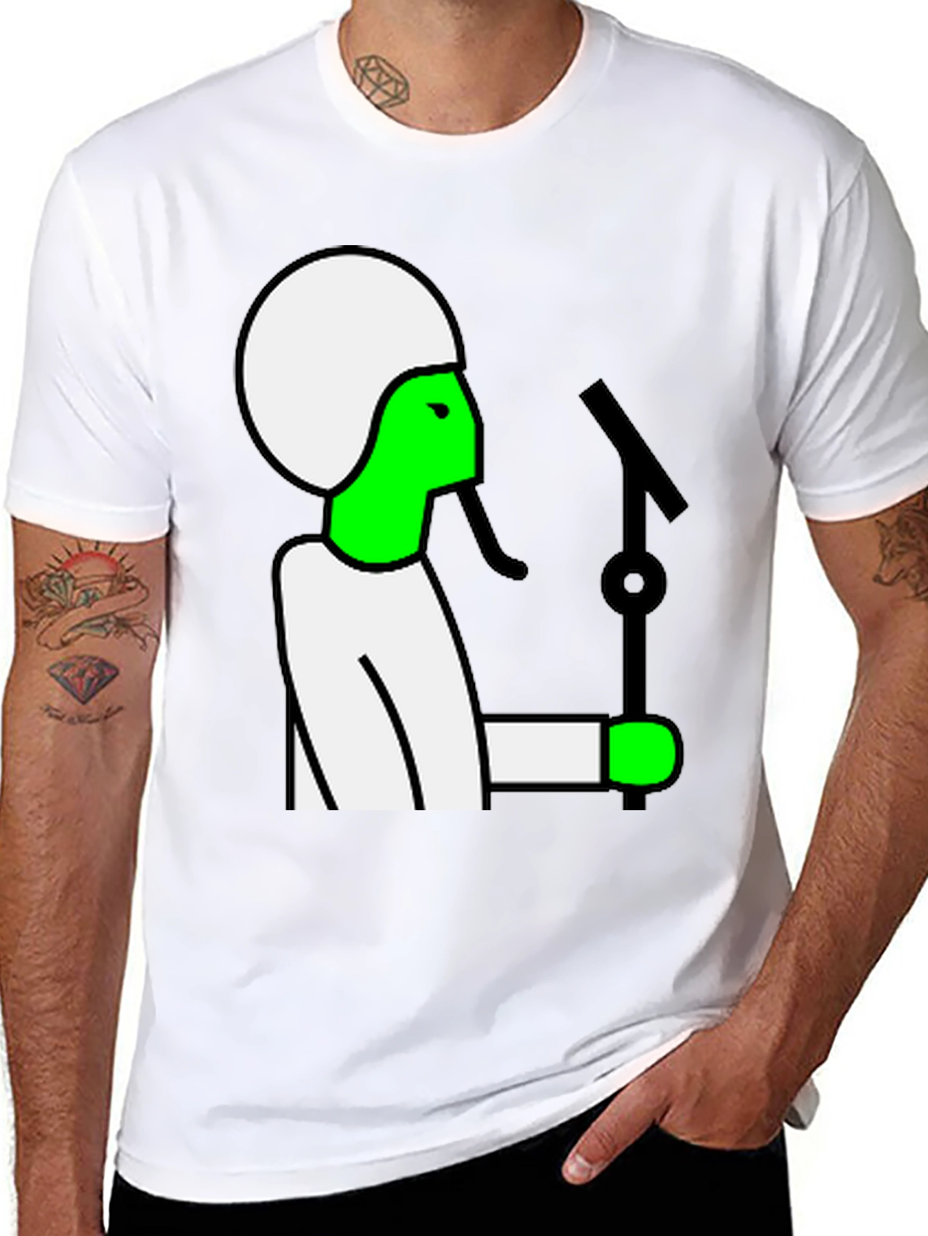 Retro Cartoon Musician T-Shirt