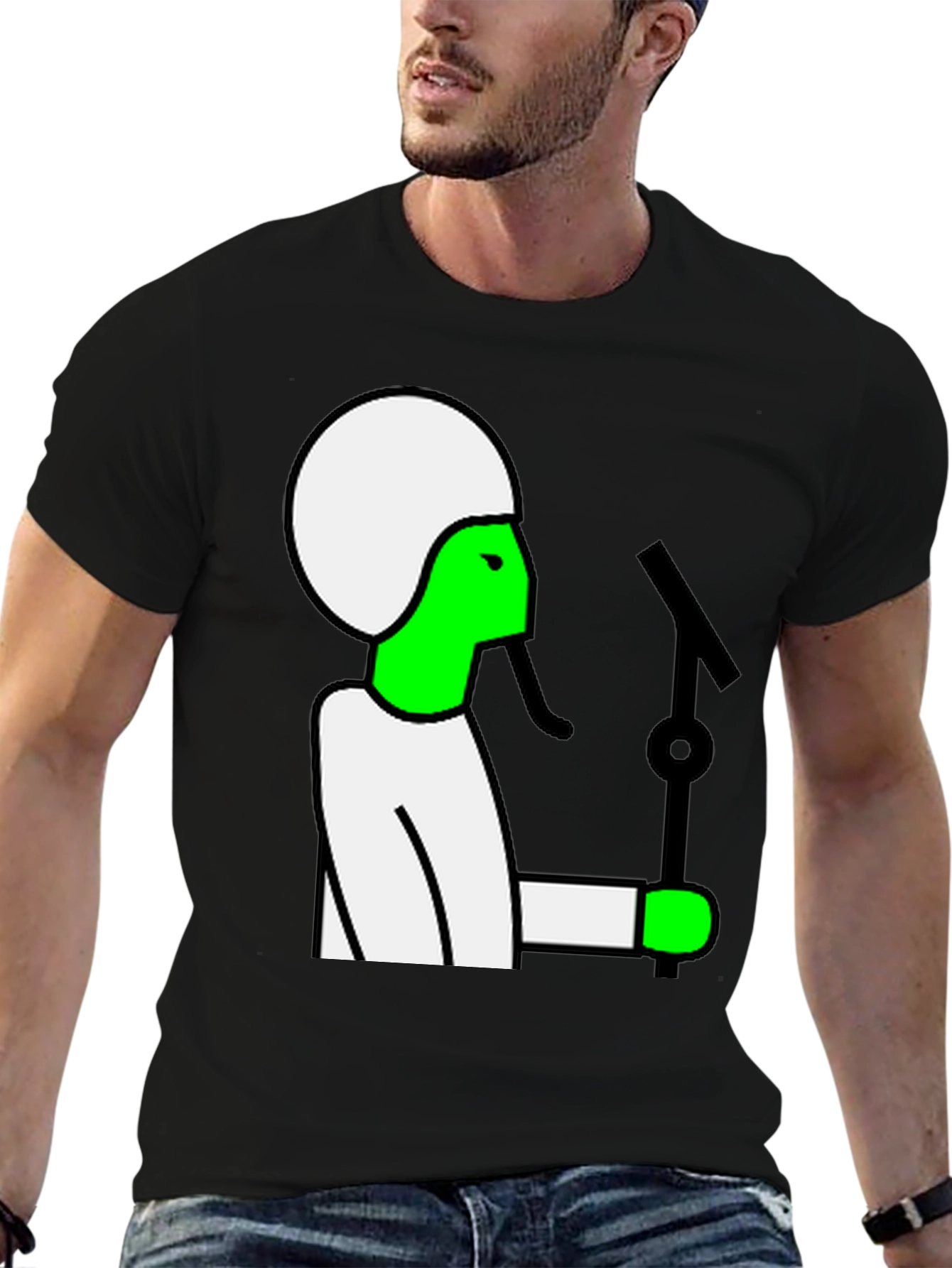 Retro Cartoon Musician T-Shirt