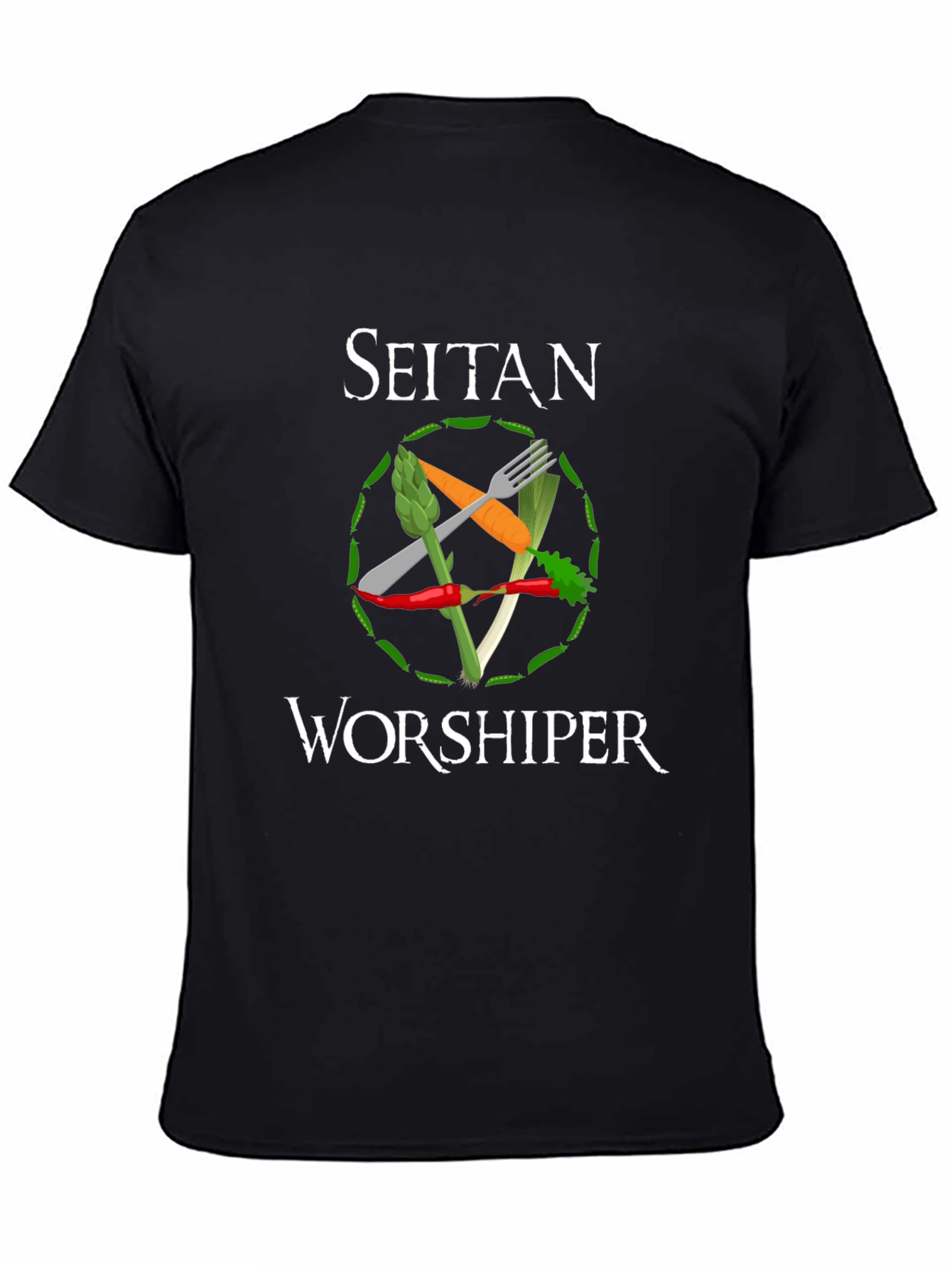 Seitan Worshiper Vegan Graphic Tee