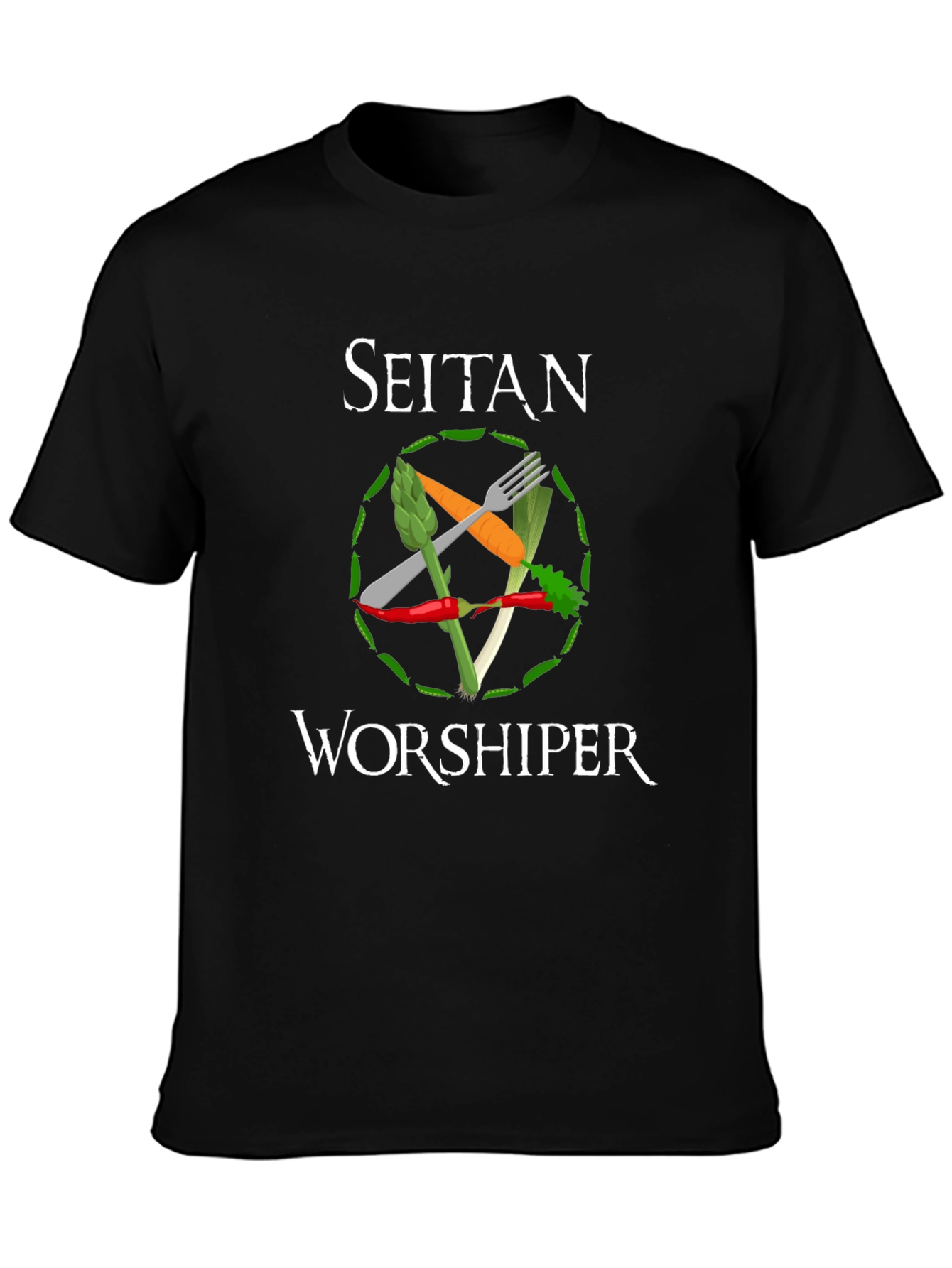 Seitan Worshiper Vegan Graphic Tee