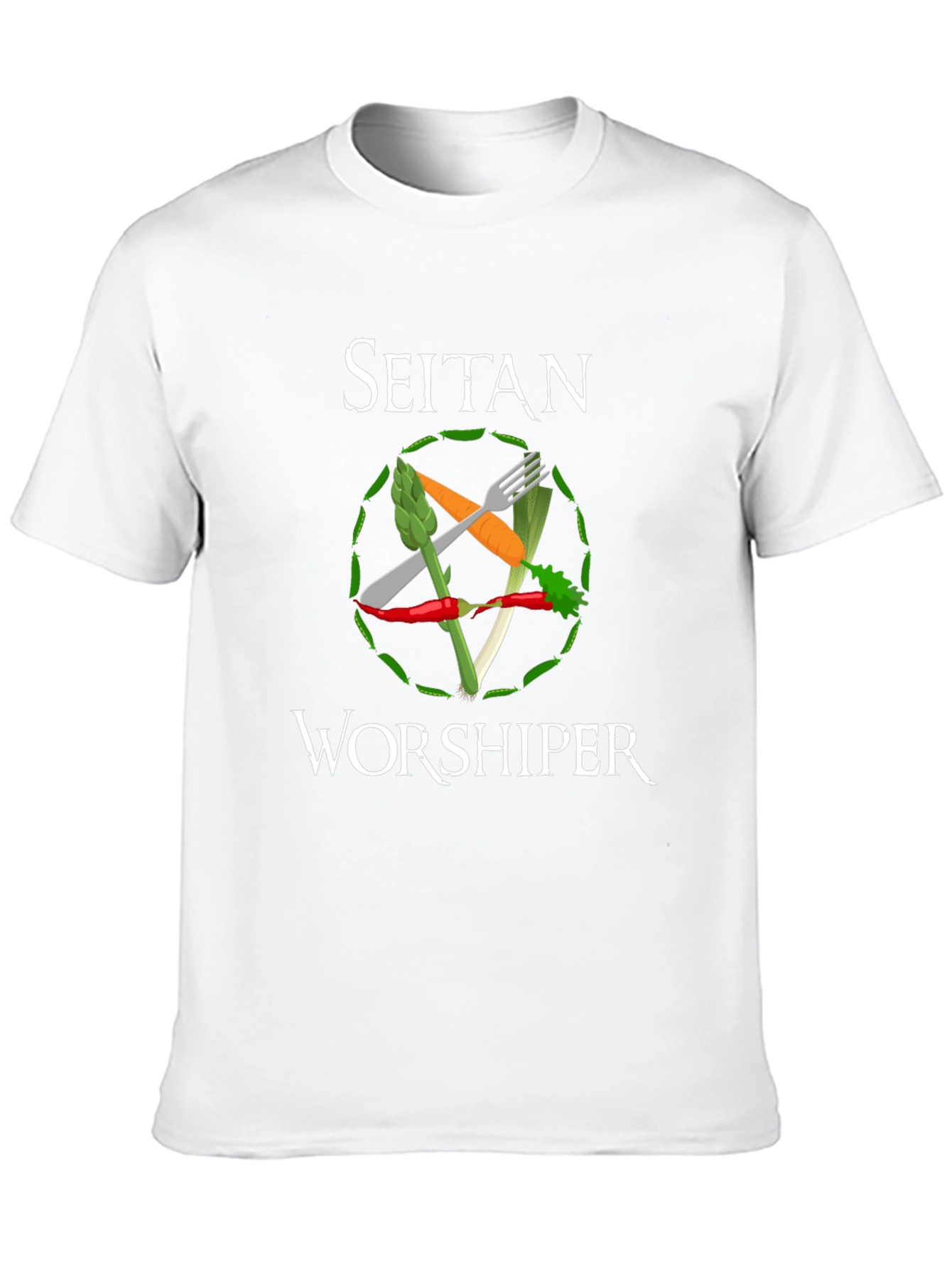 Seitan Worshiper Vegan Graphic Tee