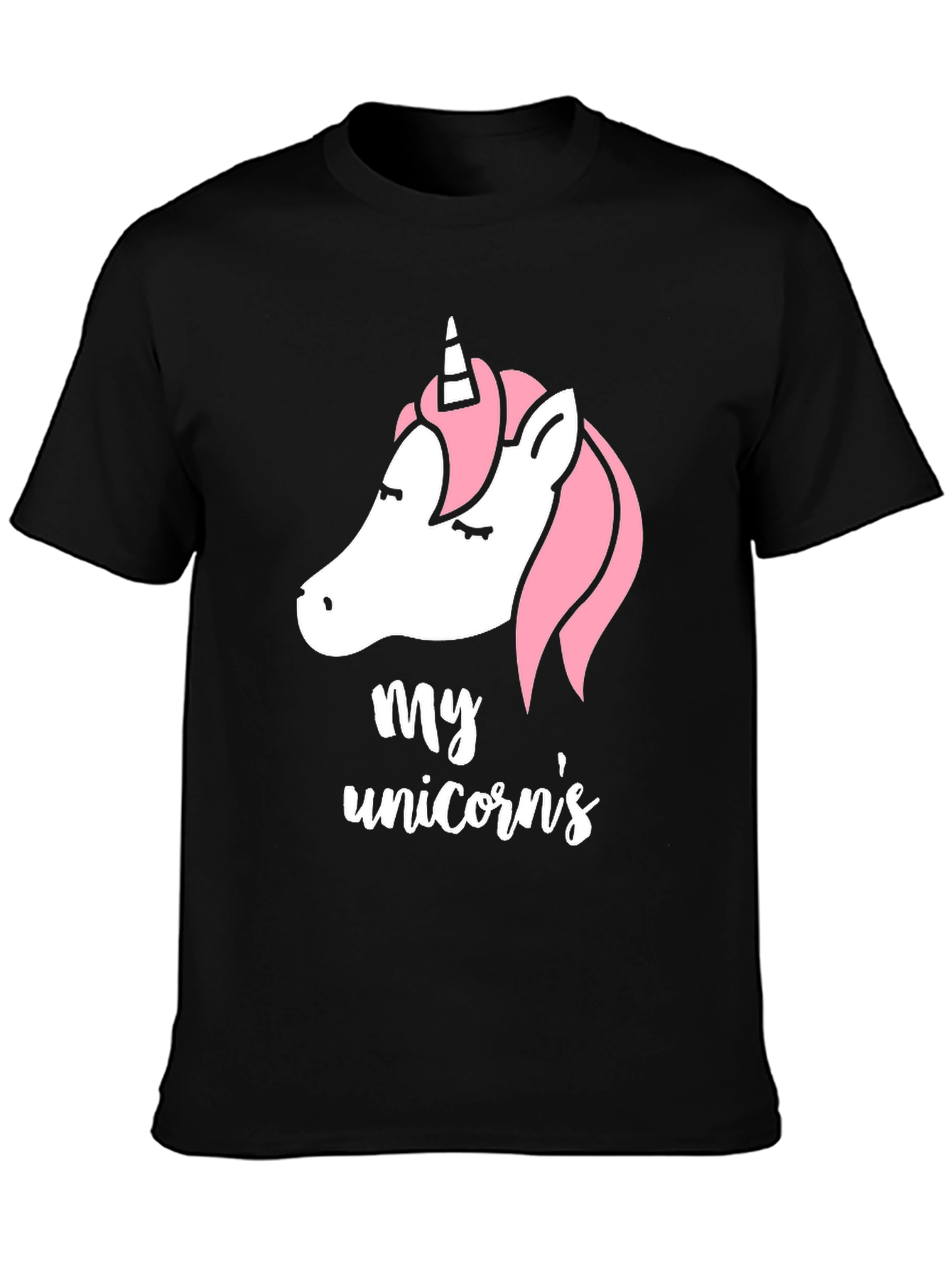 My Unicorns T-Shirt | Black Tee