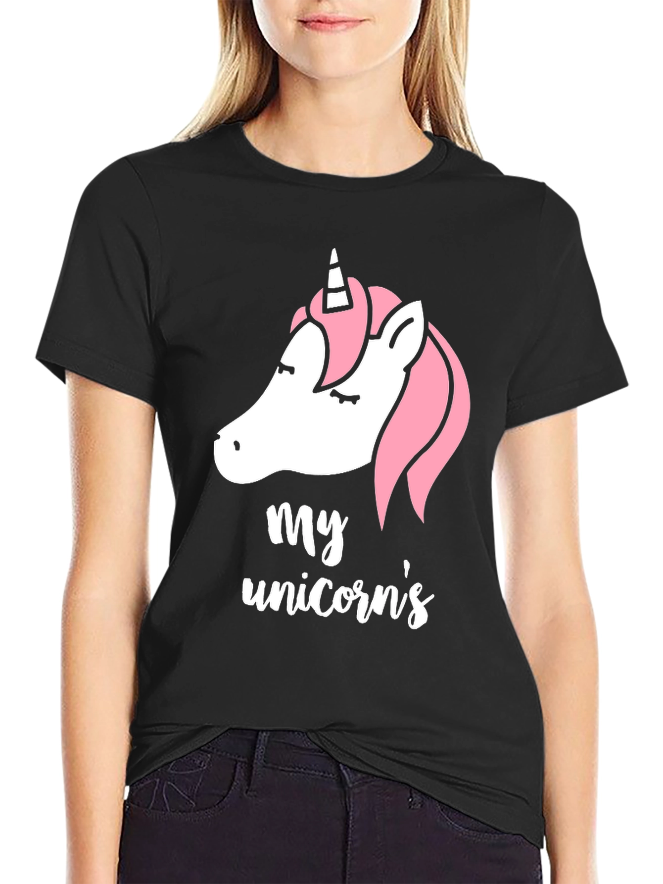 My Unicorns T-Shirt | Black Tee