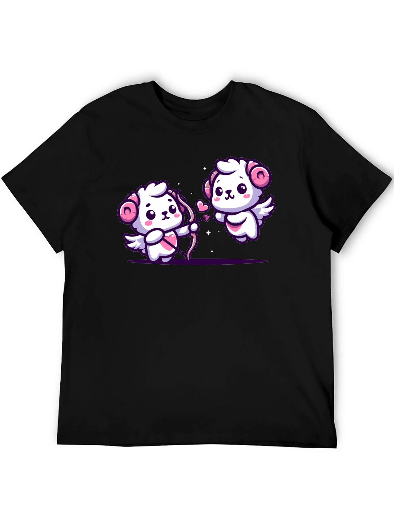 Cute Cupid Rams Graphic Tee