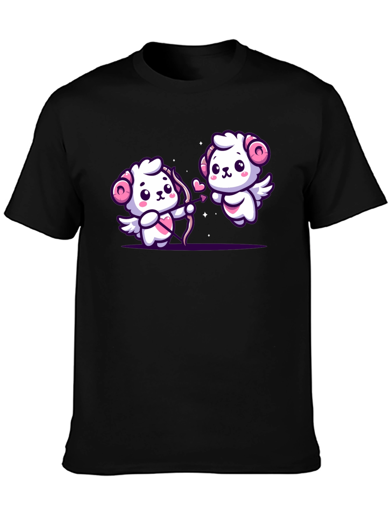 Cute Cupid Rams Graphic Tee