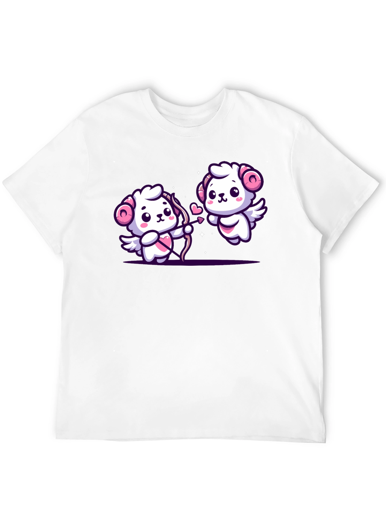 Cute Cupid Rams Graphic Tee