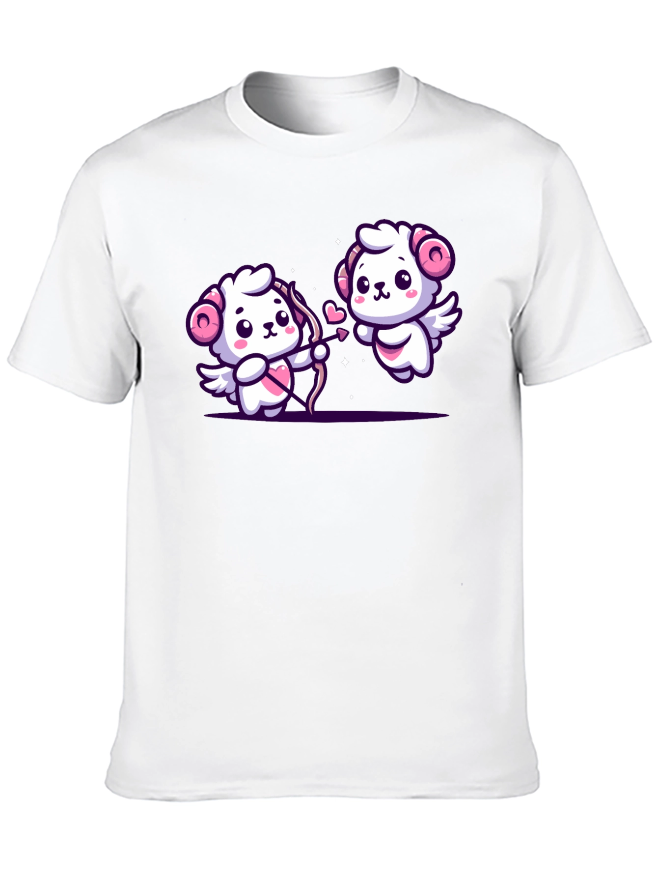 Cute Cupid Rams Graphic Tee