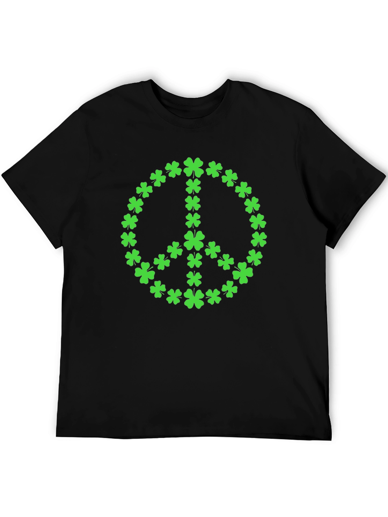 Clover Peace Sign T-Shirt - St. Patricks Day