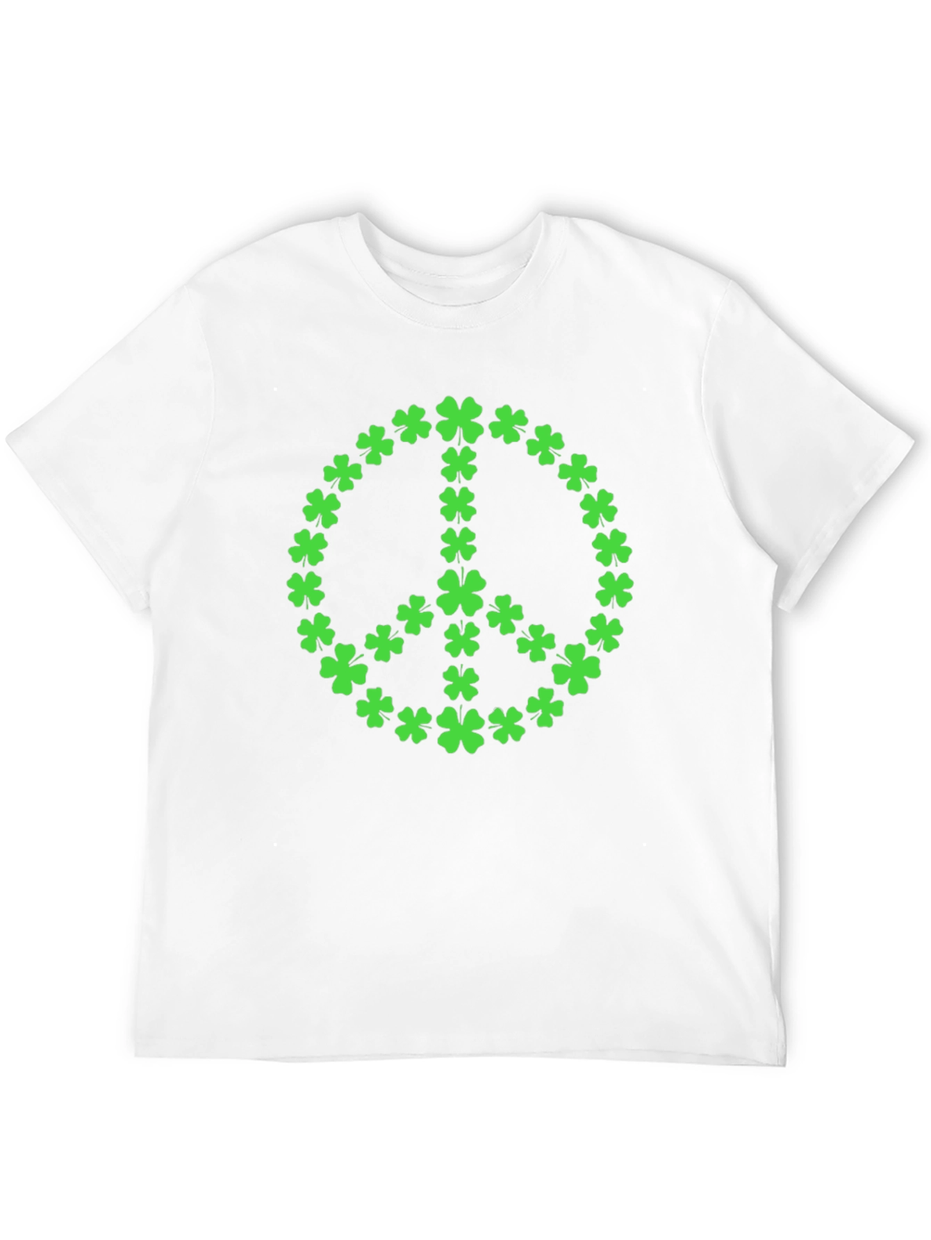 Clover Peace Sign T-Shirt - St. Patricks Day