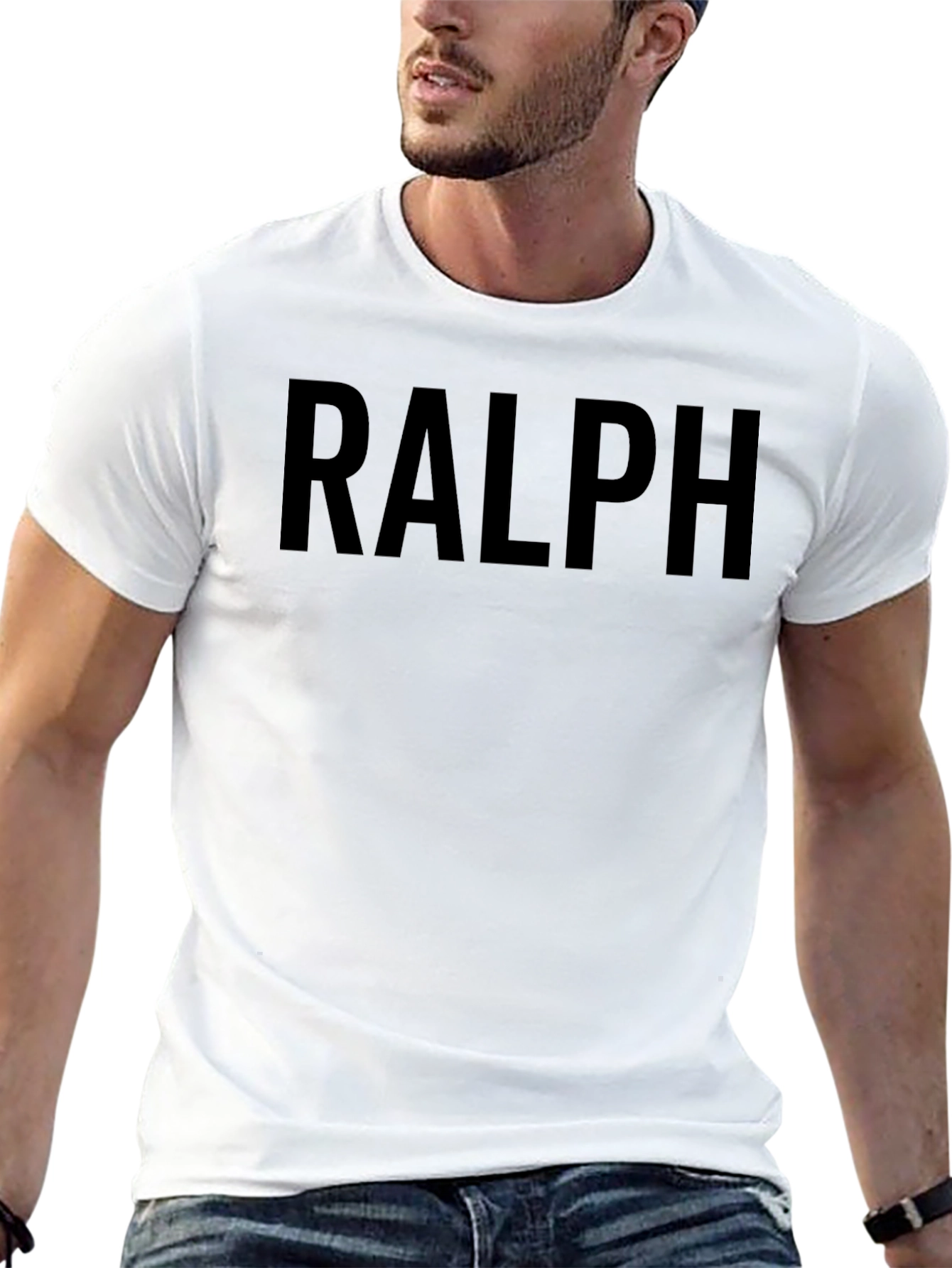 Mens RALPH Print Crew Neck T-Shirt - Classic Tee