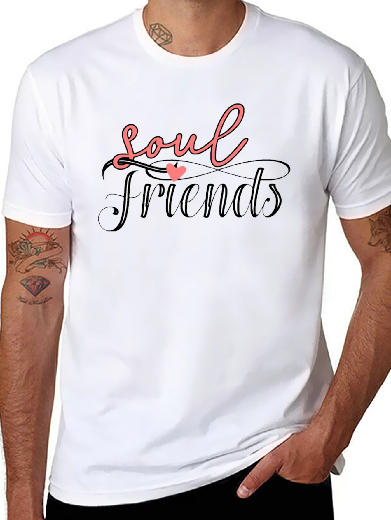 Soul Friends Black Graphic Tee