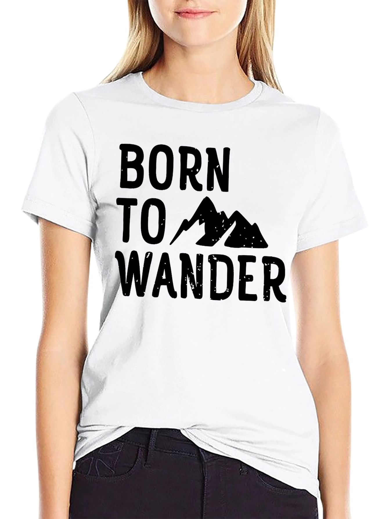 Born to Wander Graphic Tee - Black