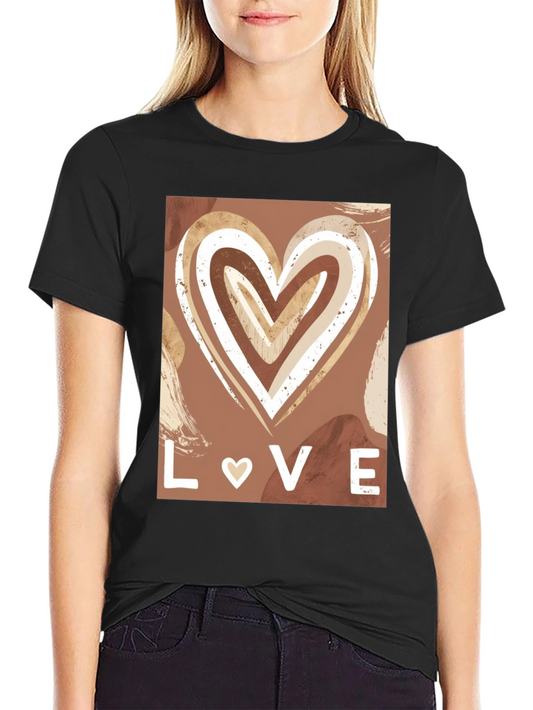 Boho Heart Love Graphic Tee - Stylish Casual Shirt