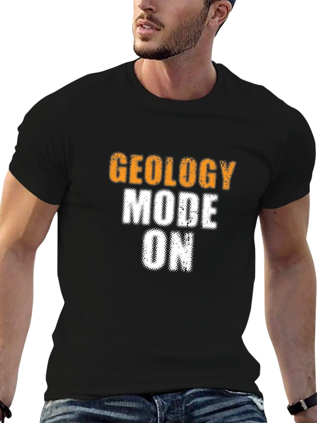 Geology Mode On Graphic Tee - Black