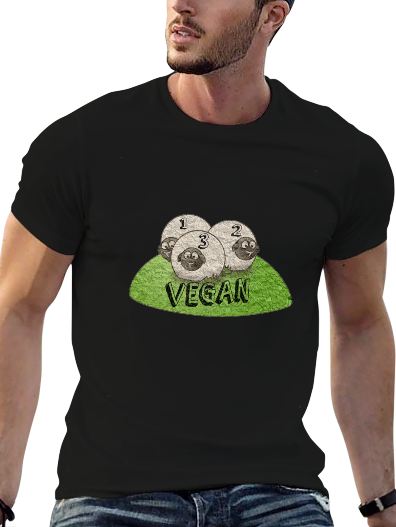 Vegan Counting Sheep T-Shirt