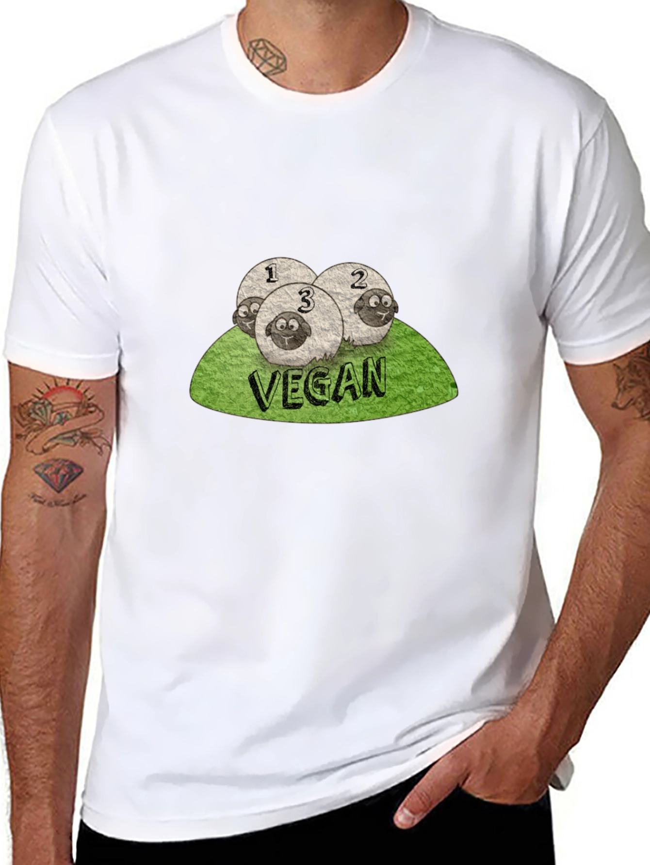 Vegan Counting Sheep T-Shirt