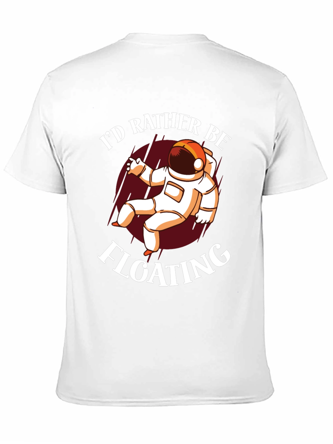 Id Rather Be Floating Astronaut Graphic Tee