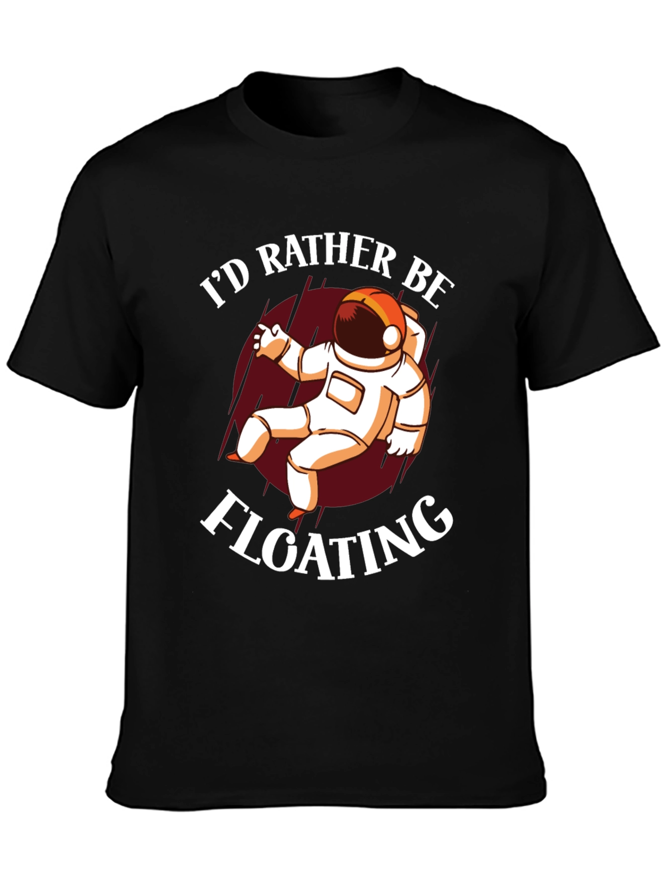 Id Rather Be Floating Astronaut Graphic Tee